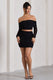 Ground Rules | Black Ruched Mesh Mini Skirt - Club L 