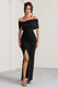 WB_BR_CL127770-EvaBlackBardotBowDetailMaxiDressWithThighSplit0