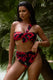 Bowline | Multi Print One Shoulder Knotted Bikini Top - Club L 