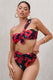 High Tide | Multi Print High Waisted Twist Front Bikini Bottoms - Club L 