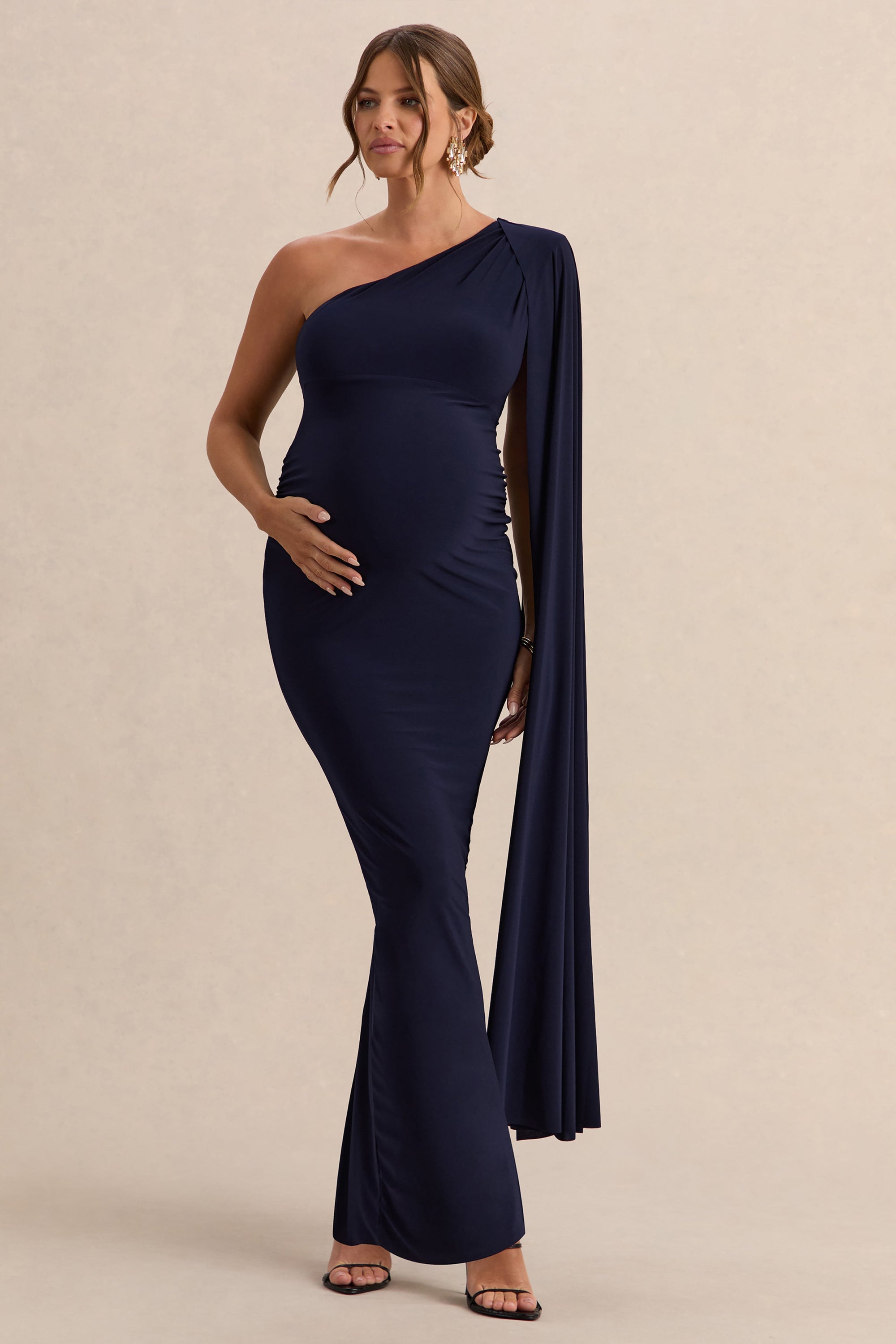 ECM_HR_CL129202015----Amaryllis-Navy-Maternity-One-Shoulder-Maxi-Dress-with-Cape-Sleeve-0.jpg
