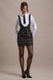 Oxford | Black Boucle Sleeveless Pinafore - Club L 