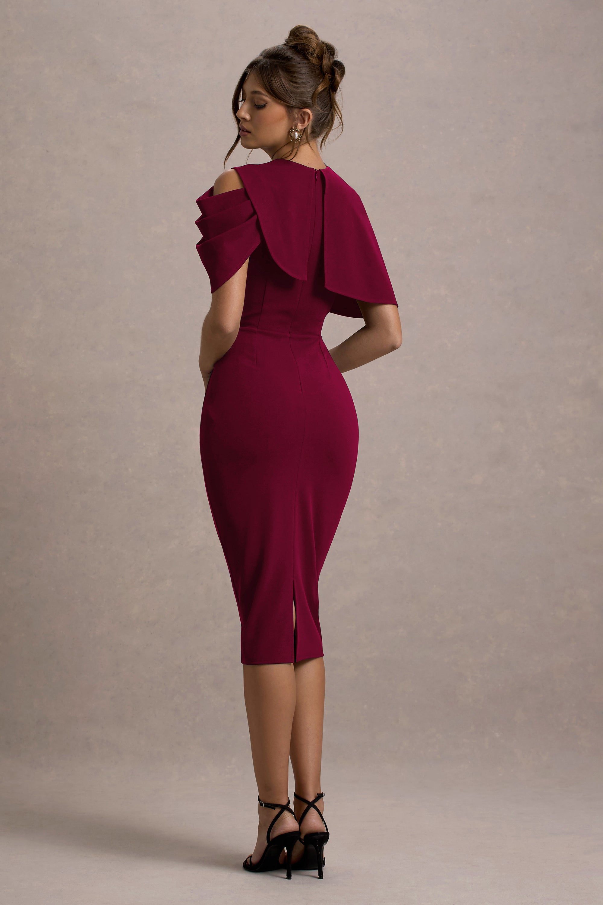 CC_HR_CL135270037 - Dorothea  - Berry Draped Midi Dress With Cape 14.jpg