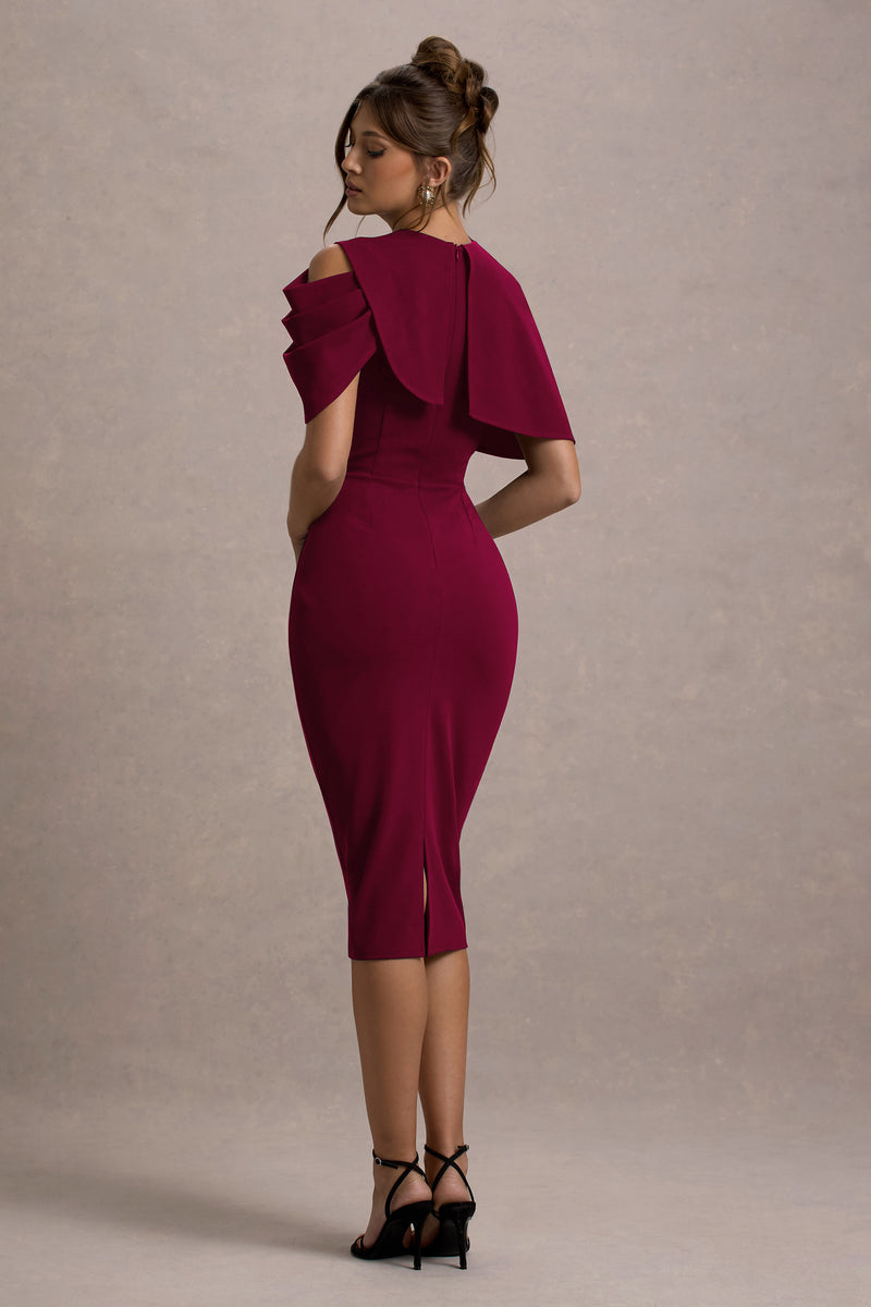 CC_HR_CL135270037 - Dorothea  - Berry Draped Midi Dress With Cape 14.jpg