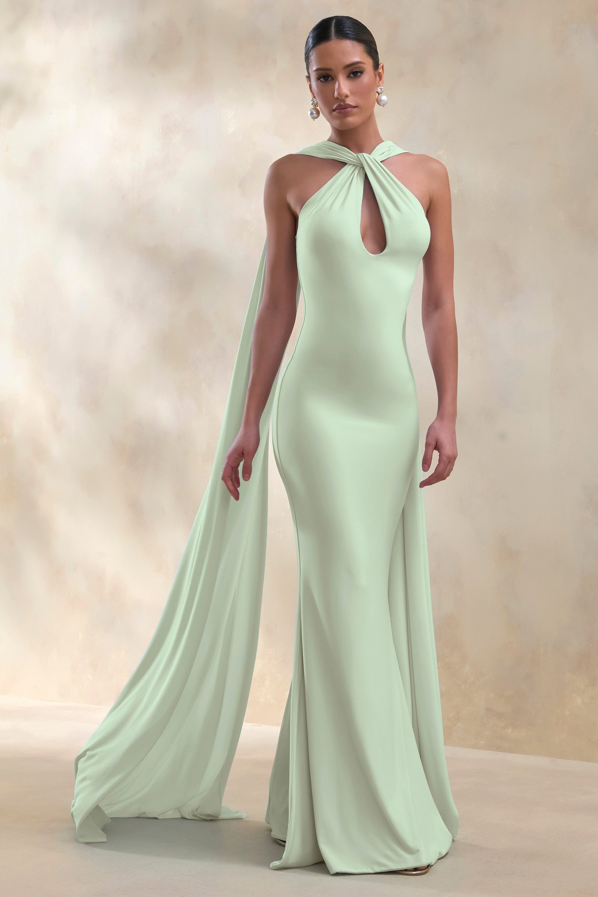 CL135876032 - Rhoda _ Mint Twist Halter-Neck Cape Maxi Dress 1.jpg