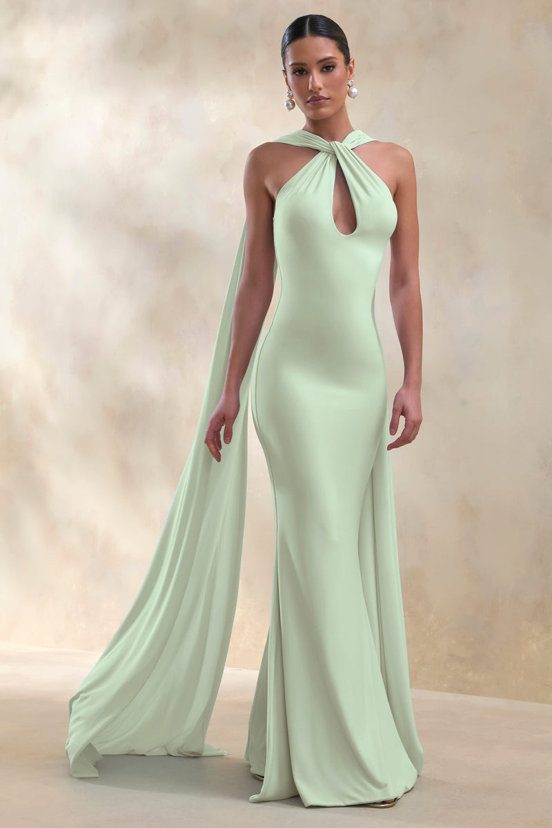 CL135876032 - Rhoda _ Mint Twist Halter-Neck Cape Maxi Dress 1.jpg