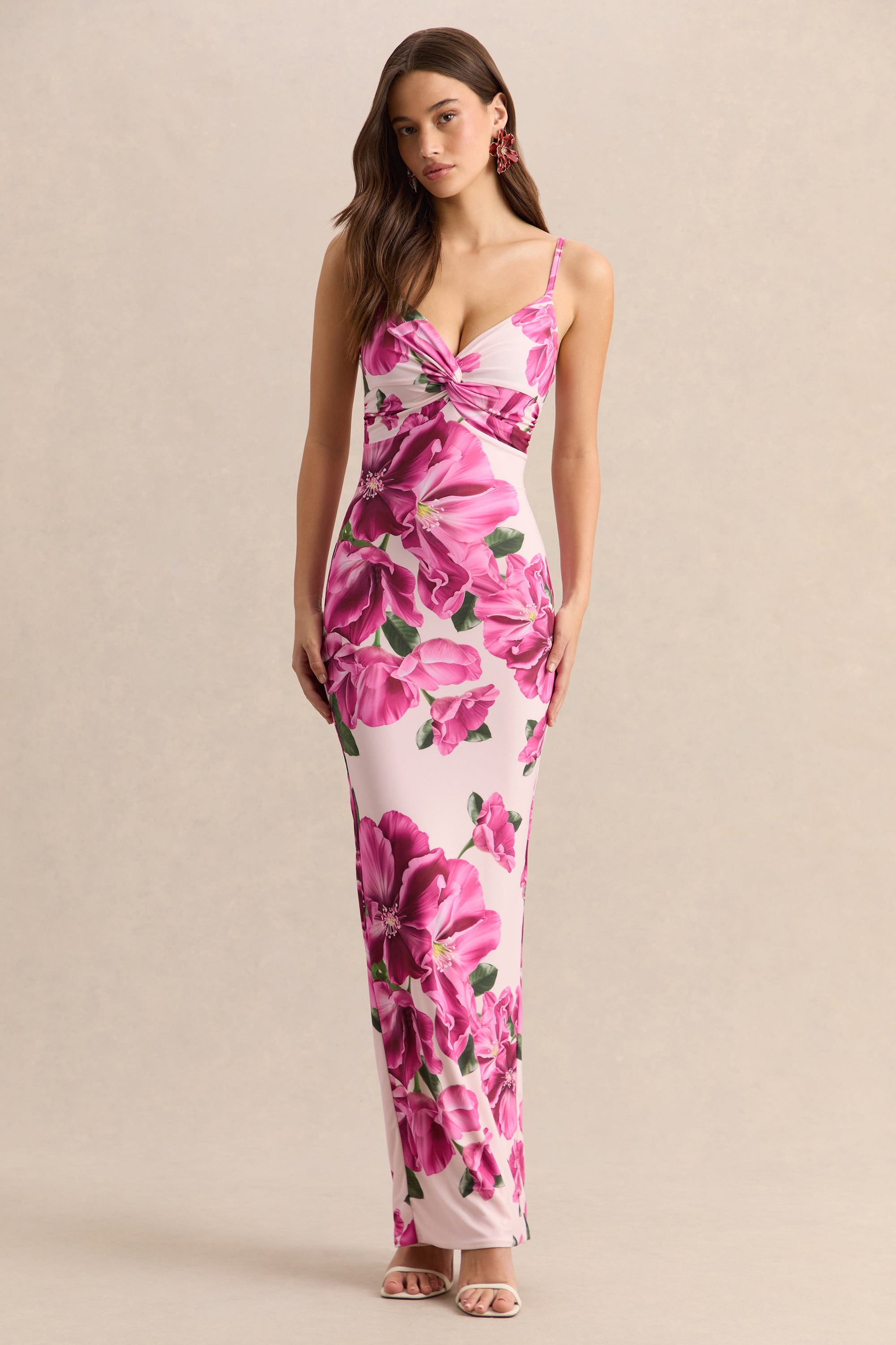ECM_HR_CL135964084 - Luz - Pink Hibiscus Floral Print Strappy Maxi Dress 01_HERO.jpg