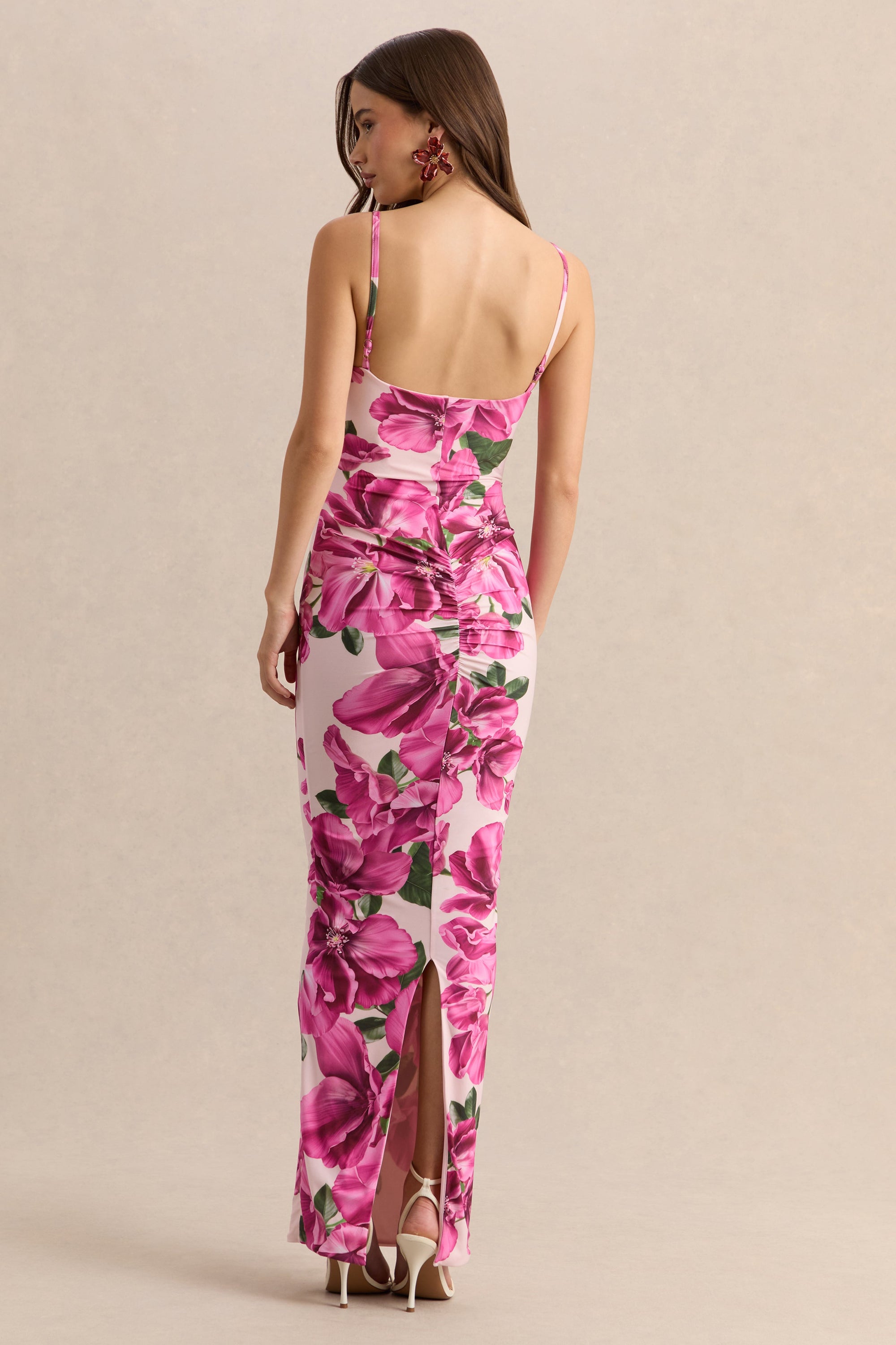 ECM_HR_CL135964084 - Luz - Pink Hibiscus Floral Print Strappy Maxi Dress 05.jpg