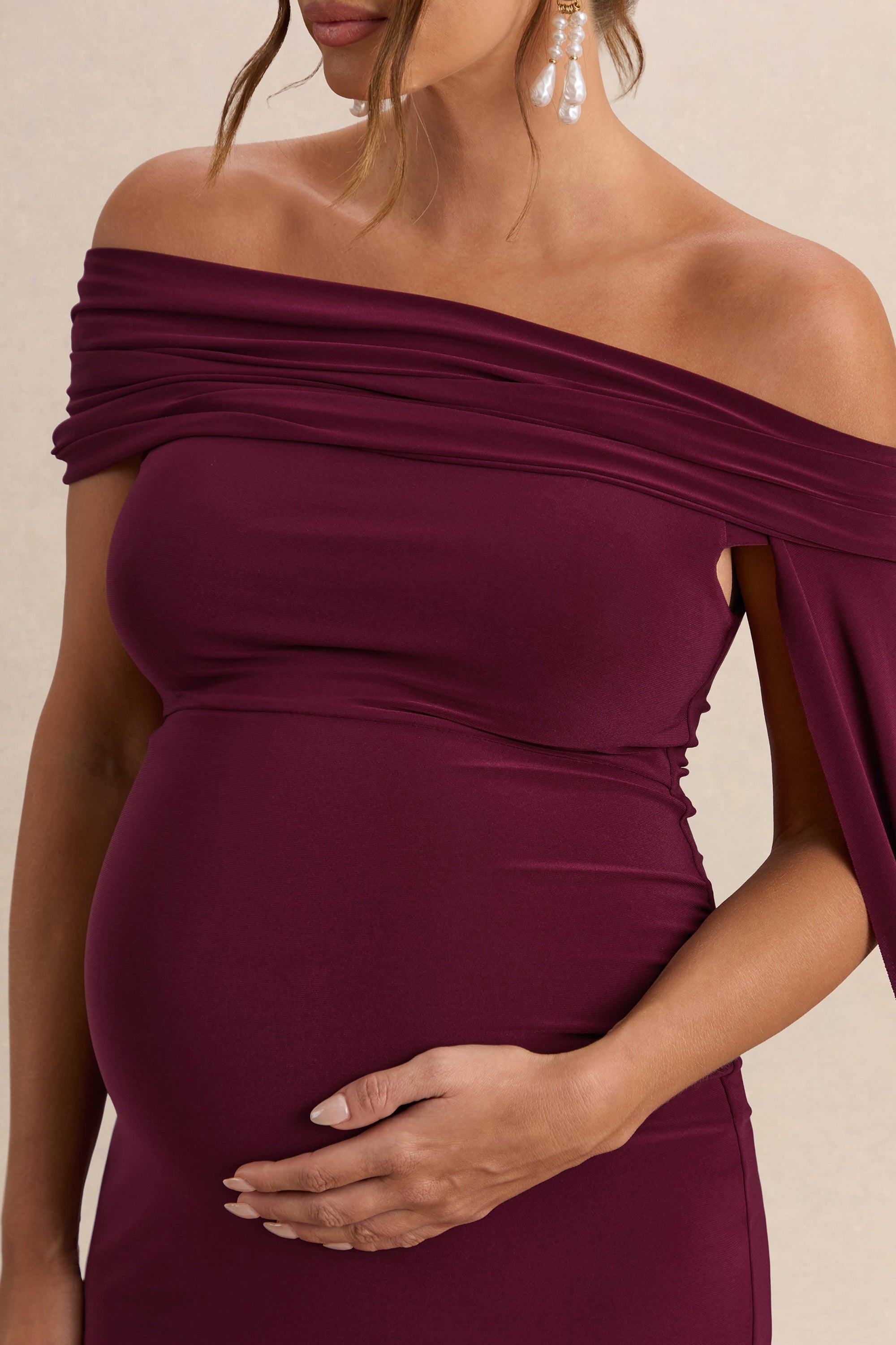 ECM_HR_CL136305102----Aquila-Burgundy-Bardot-Maternity-Maxi-Dress-With-Draped-Detail-4.jpg