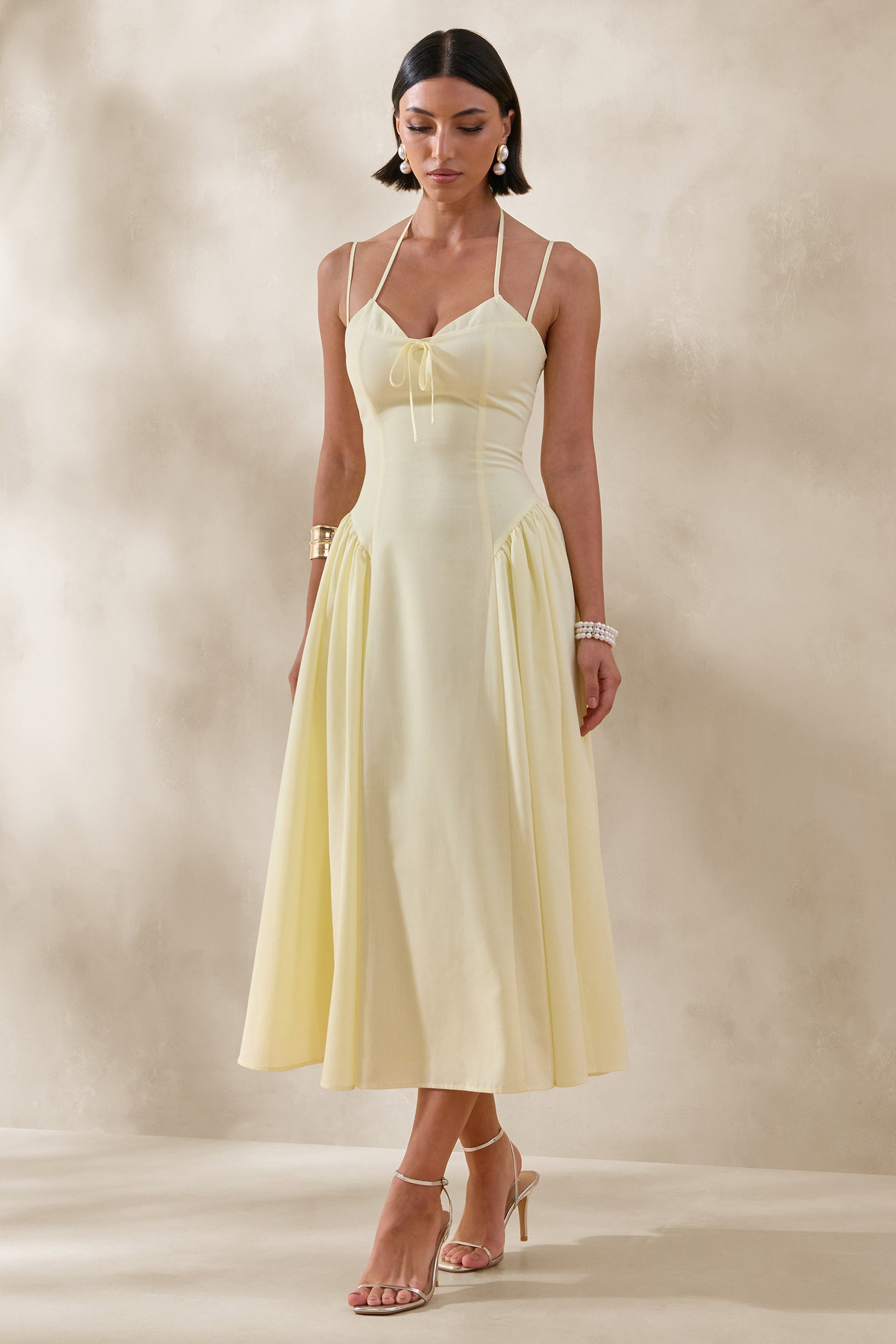 ECM_HR_CL136497176 - Audrey _ Lemon Sweetheart-Neck Midi Dress With Ruching Detail 0_HERO.jpg