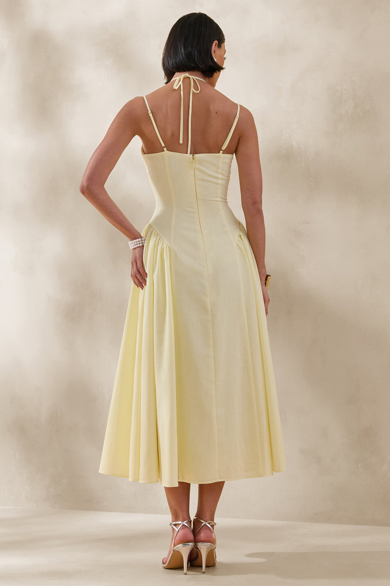 ECM_HR_CL136497176 - Audrey _ Lemon Sweetheart-Neck Midi Dress With Ruching Detail 2.jpg