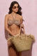 Navagio | Beige Straw Tote Bag - Club L 