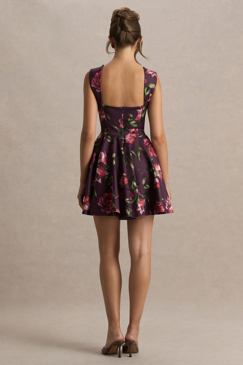 HR_CL136768447 -  Magic Burgundy Floral Print Sweetheart-Neck Mini Dress3.jpg