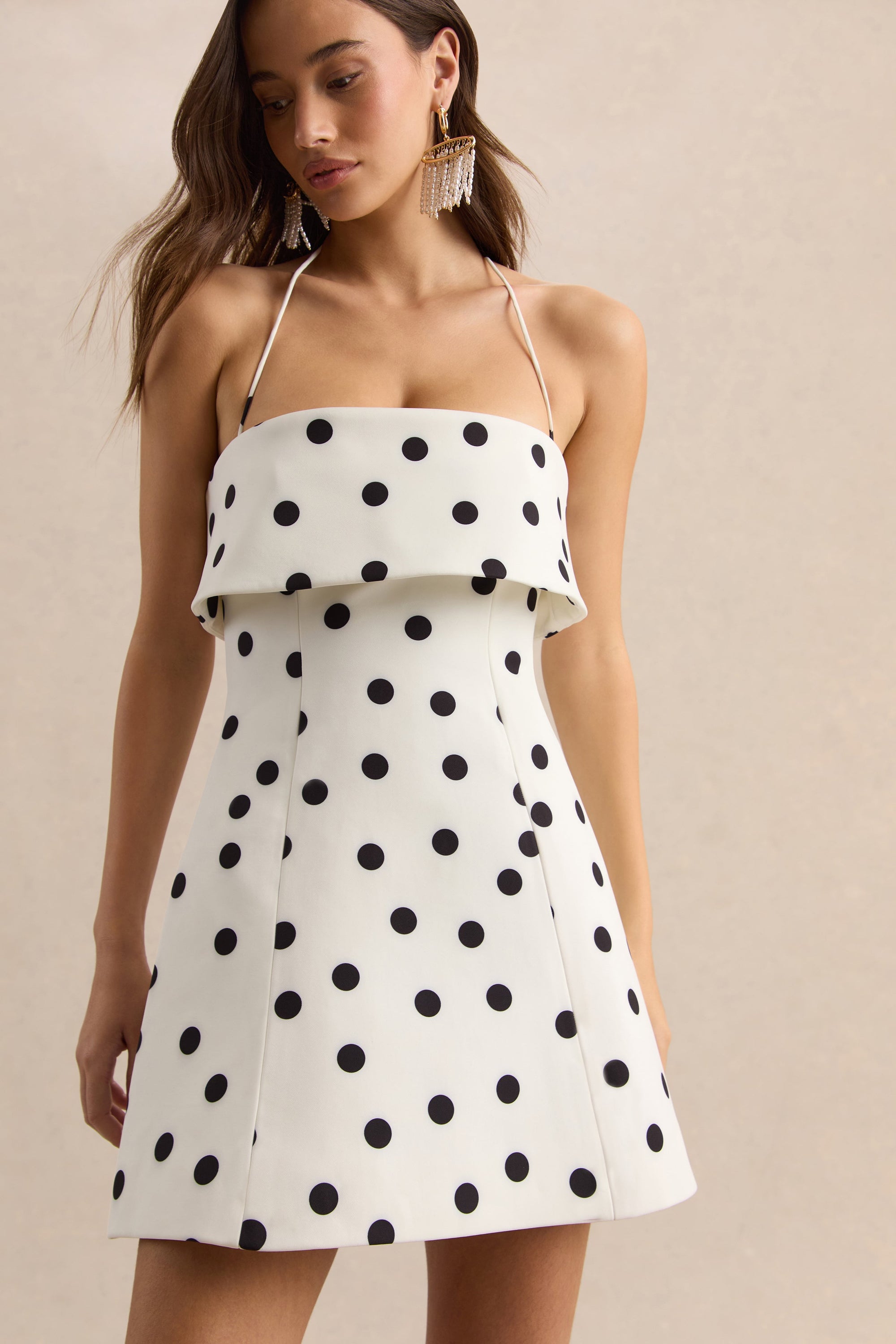 ECM_HR-CL136809110 - Nelly - White & Black Polka Dot Square-Neck Mini Dress 07.jpg