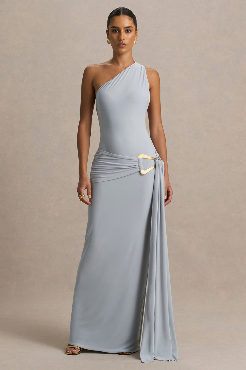 HR_CL136817460 - Bonnie Grey Asymmetric-Neck Maxi Dress With Ruched-Detailing06.jpg