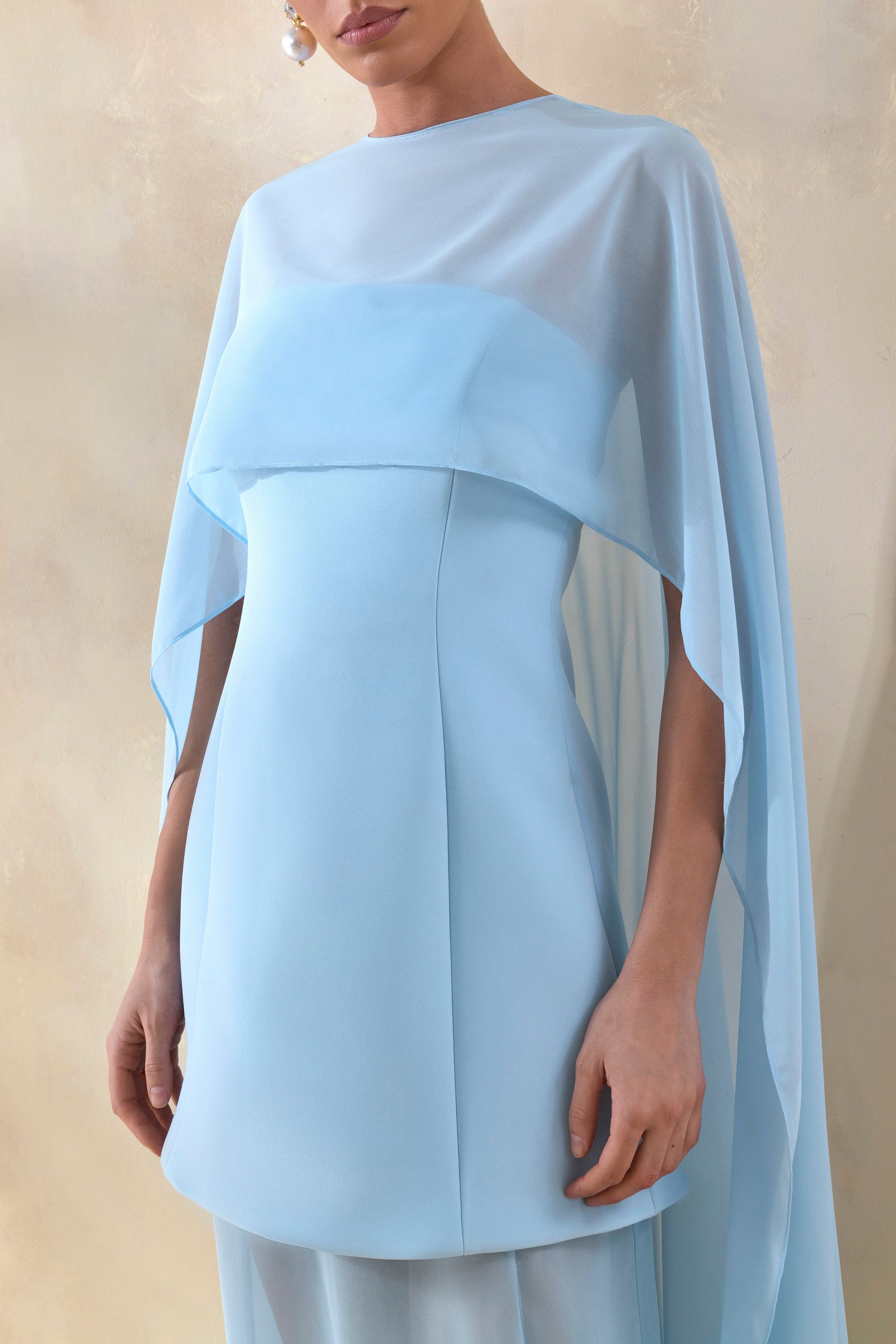ECM_HR_CL136957013 - Chessa | Powder Blue Boat-Neck Maxi Dress With Sheer Cape 4.jpg