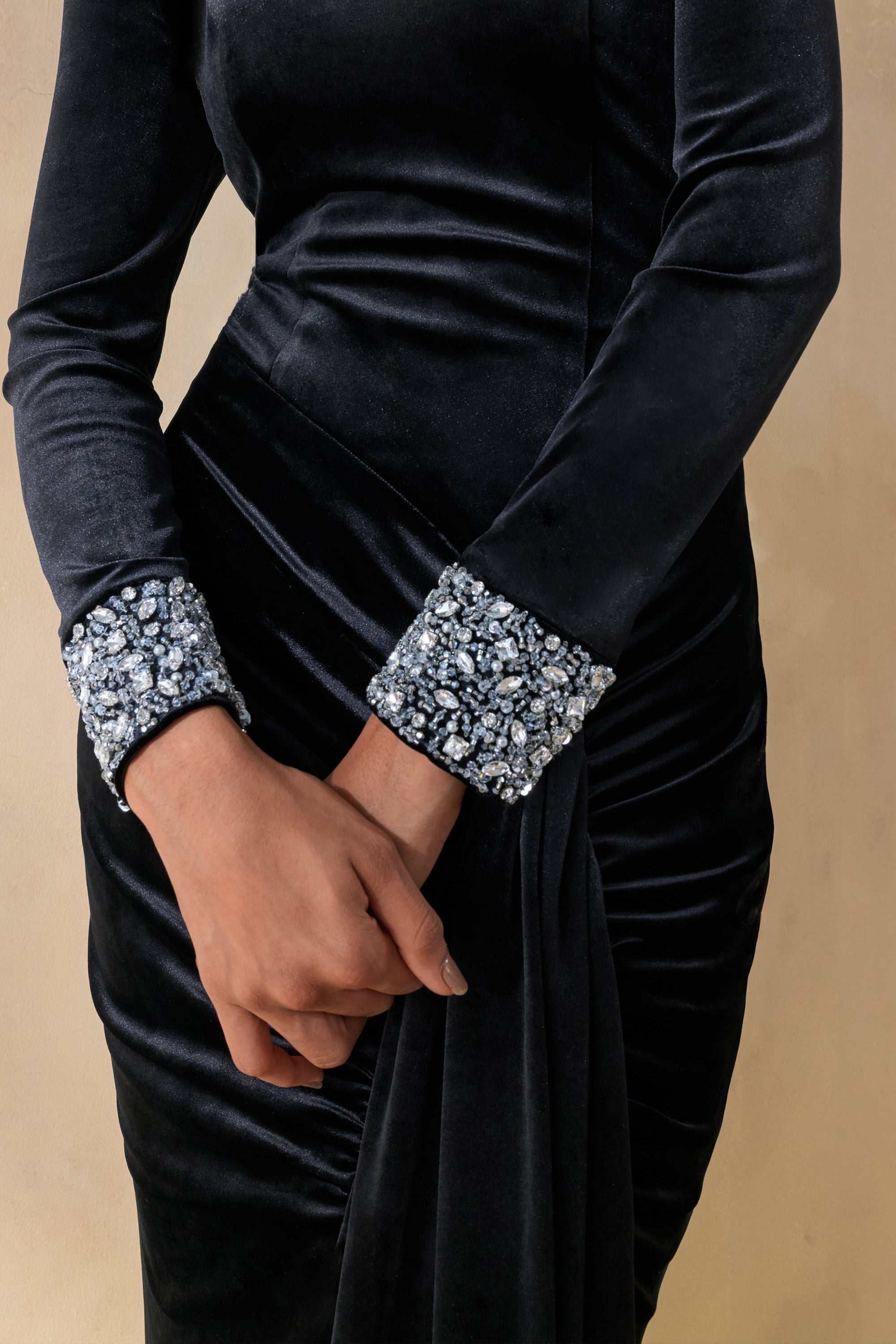 ECM_HR_CL136959002---Perrin-_-Black-Velvet-High-Neck-Maxi-Dress-With-Embellished-Cuffs-4.jpg