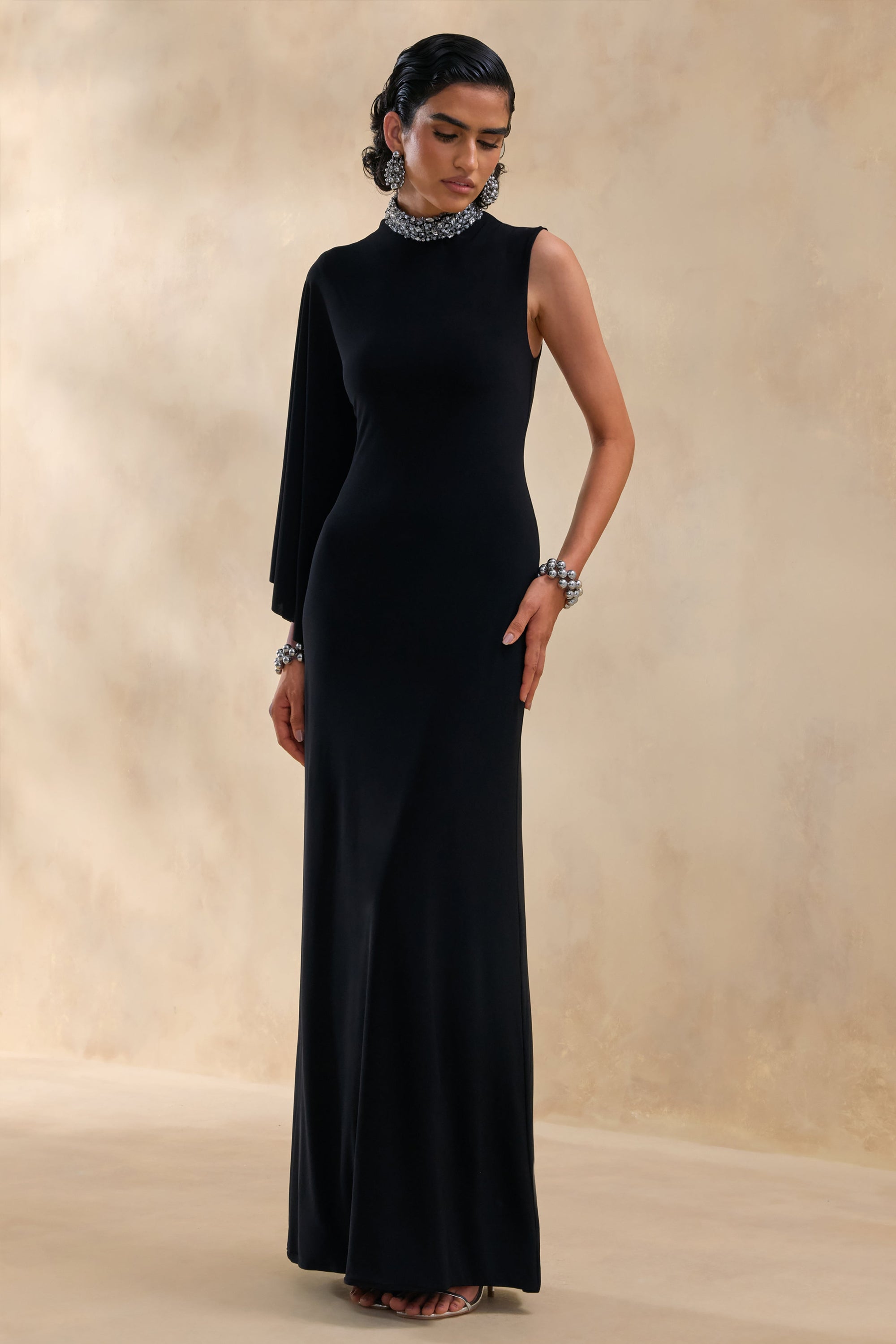 ECM_HR_CL136995002---Oriana-_-Black-Embellished-High-Neck-Maxi-Dress-With-One-Cape-Sleeve3.jpg