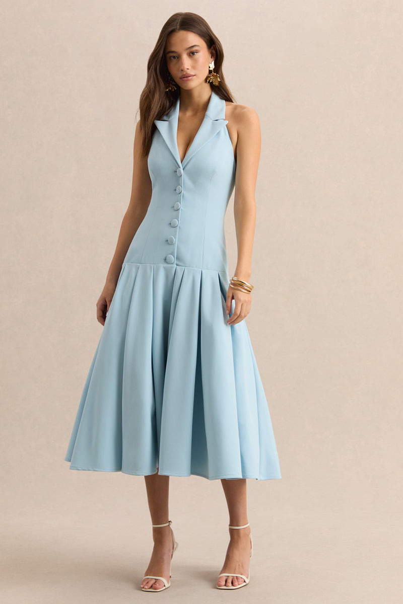 ECM_HR_CL137121013 - Elise - Powder Blue Plunge-Neck Midi Dress With Drop-Waist 01_HERO.jpg