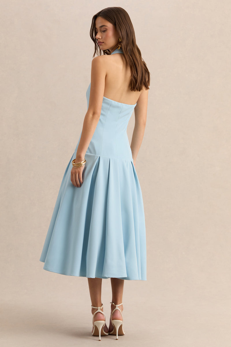 ECM_HR_CL137121013 - Elise - Powder Blue Plunge-Neck Midi Dress With Drop-Waist 06.jpg