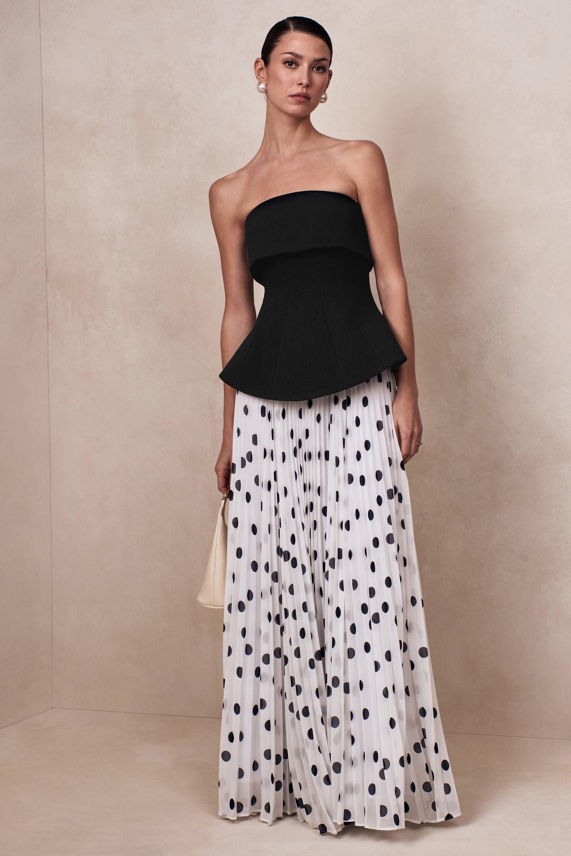 CL13713514106_ECM_CL137135141_-_Stellara___Black_White_Polka_Dot_Bandeau_Corset_Maxi_Dress_With_Sheer_Skirt_06