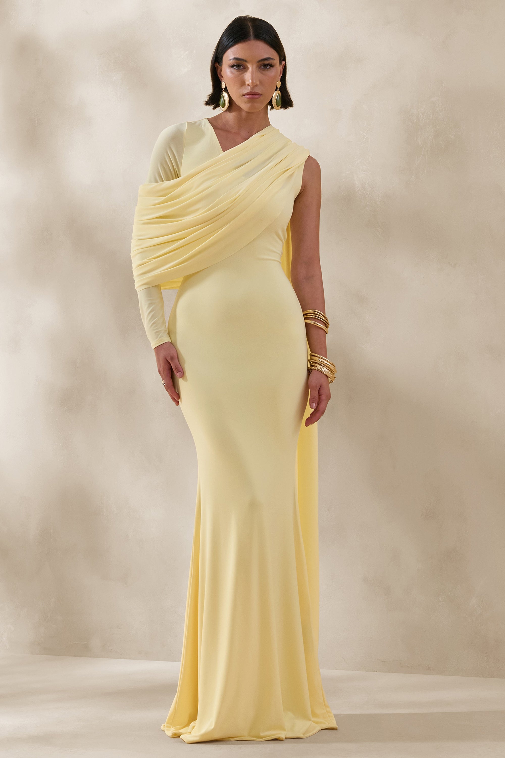 ECM_HR_CL137139121 - Rubelle _ Lemon Asymmetric-Neck Maxi Dress With Draped-Detailing 0.jpg