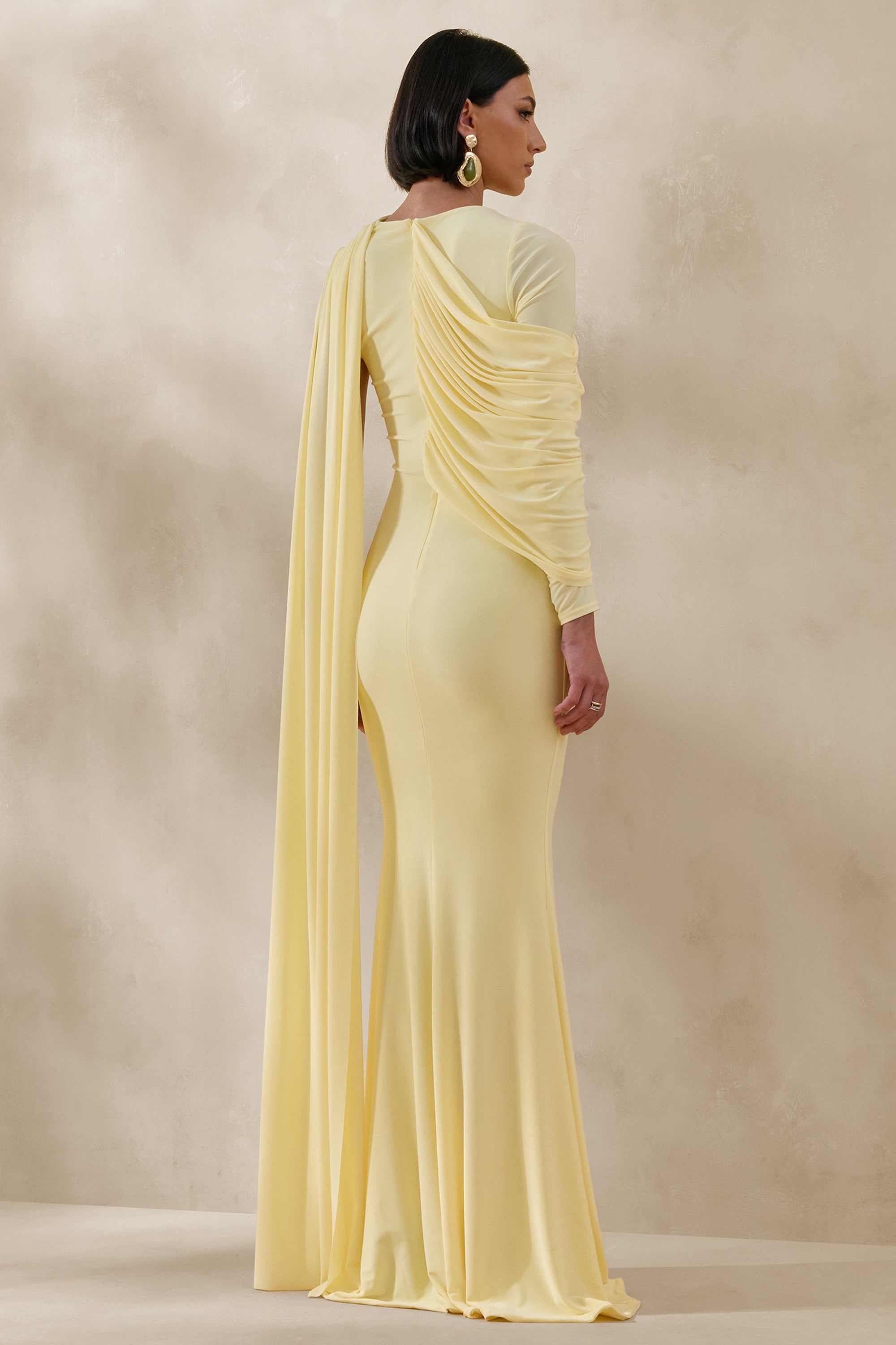 ECM_HR_CL137139121 - Rubelle _ Lemon Asymmetric-Neck Maxi Dress With Draped-Detailing 2.jpg
