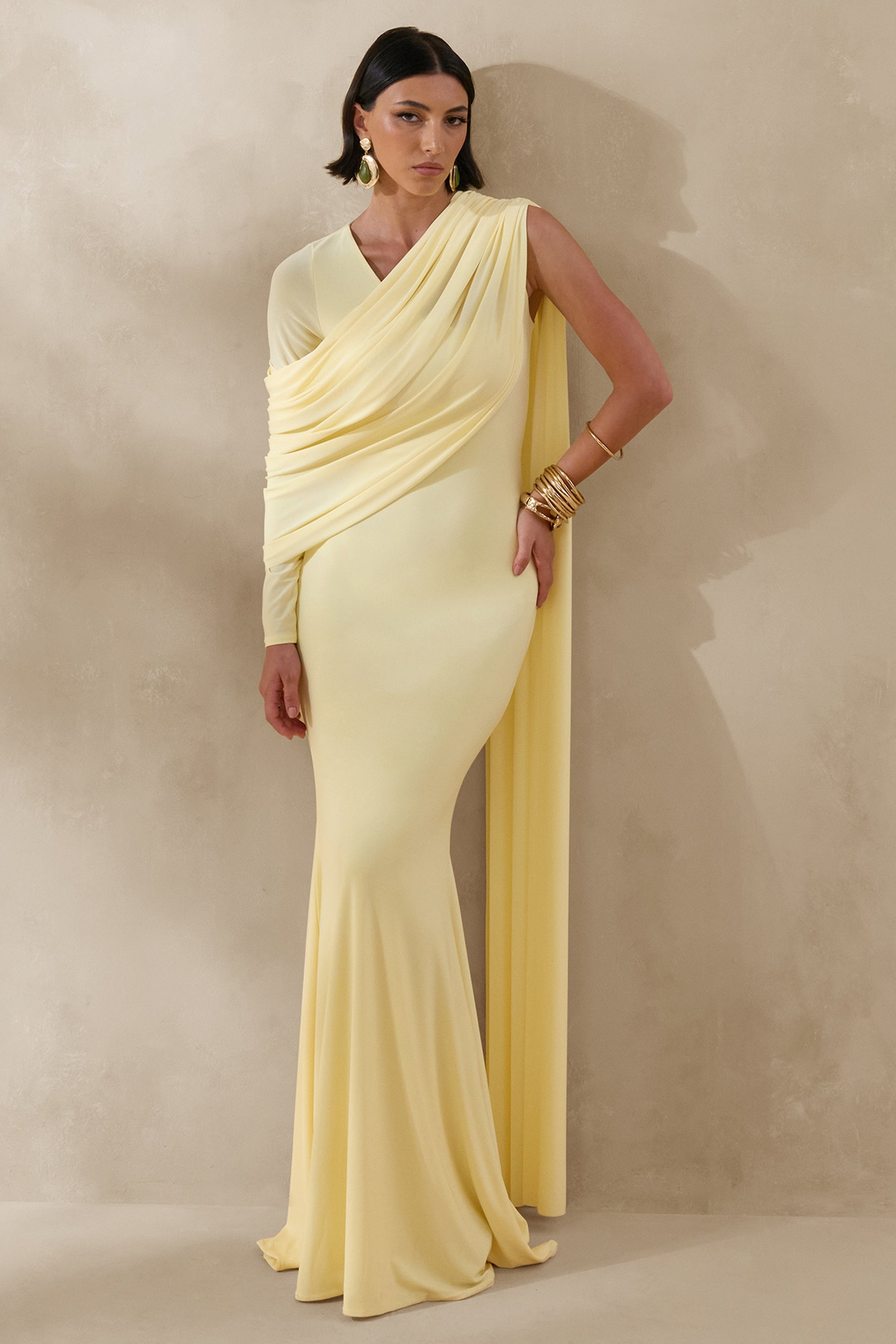 ECM_HR_CL137139121 - Rubelle _ Lemon Asymmetric-Neck Maxi Dress With Draped-Detailing 3.jpg