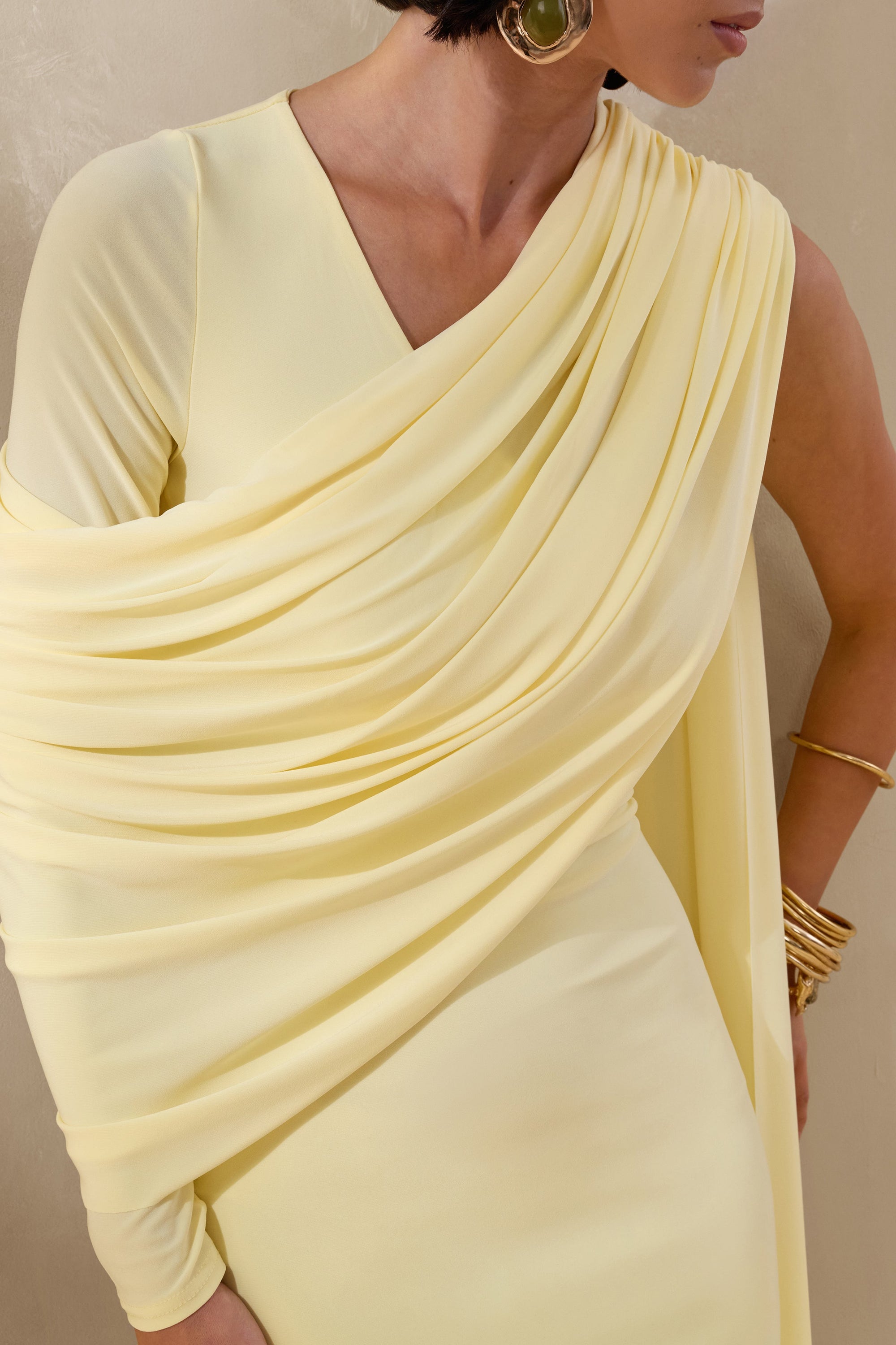 ECM_HR_CL137139121 - Rubelle _ Lemon Asymmetric-Neck Maxi Dress With Draped-Detailing 4.jpg