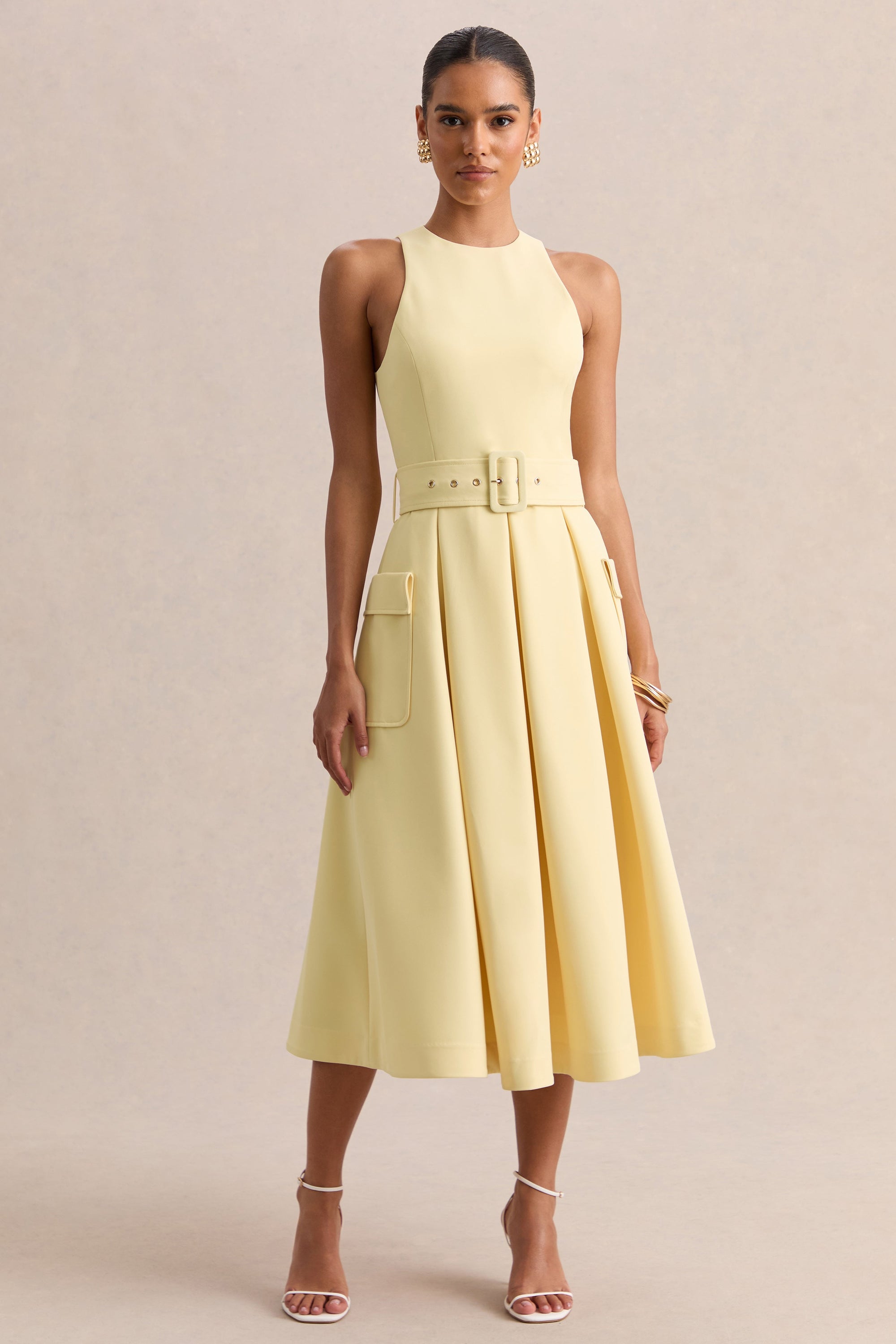 ECM_HR_CL137164121 - Magnora _ Lemon Crew-Neck Belted Midi Dress 03.jpg