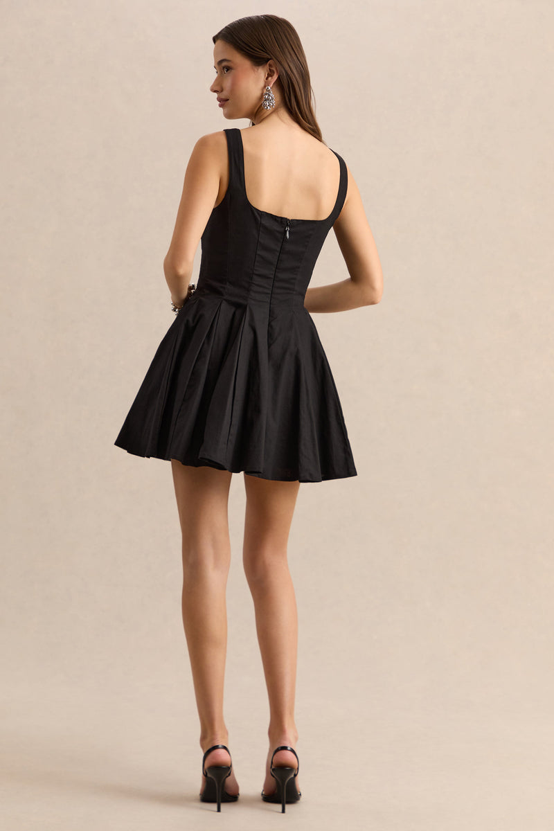 ECM_HR_CL137198001 - Brioria - Black Square-Neck Skater Mini Dress 12.jpg
