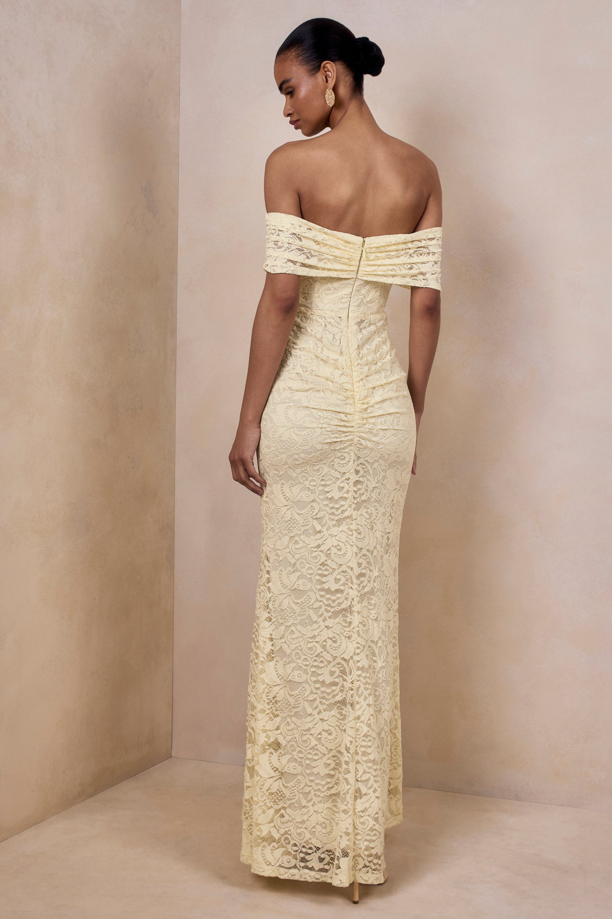 ECM_HR_CL137216121 - Aries | Lemon Lace Bardot-Neck Maxi Dress With Gathered Detailing 5.jpg