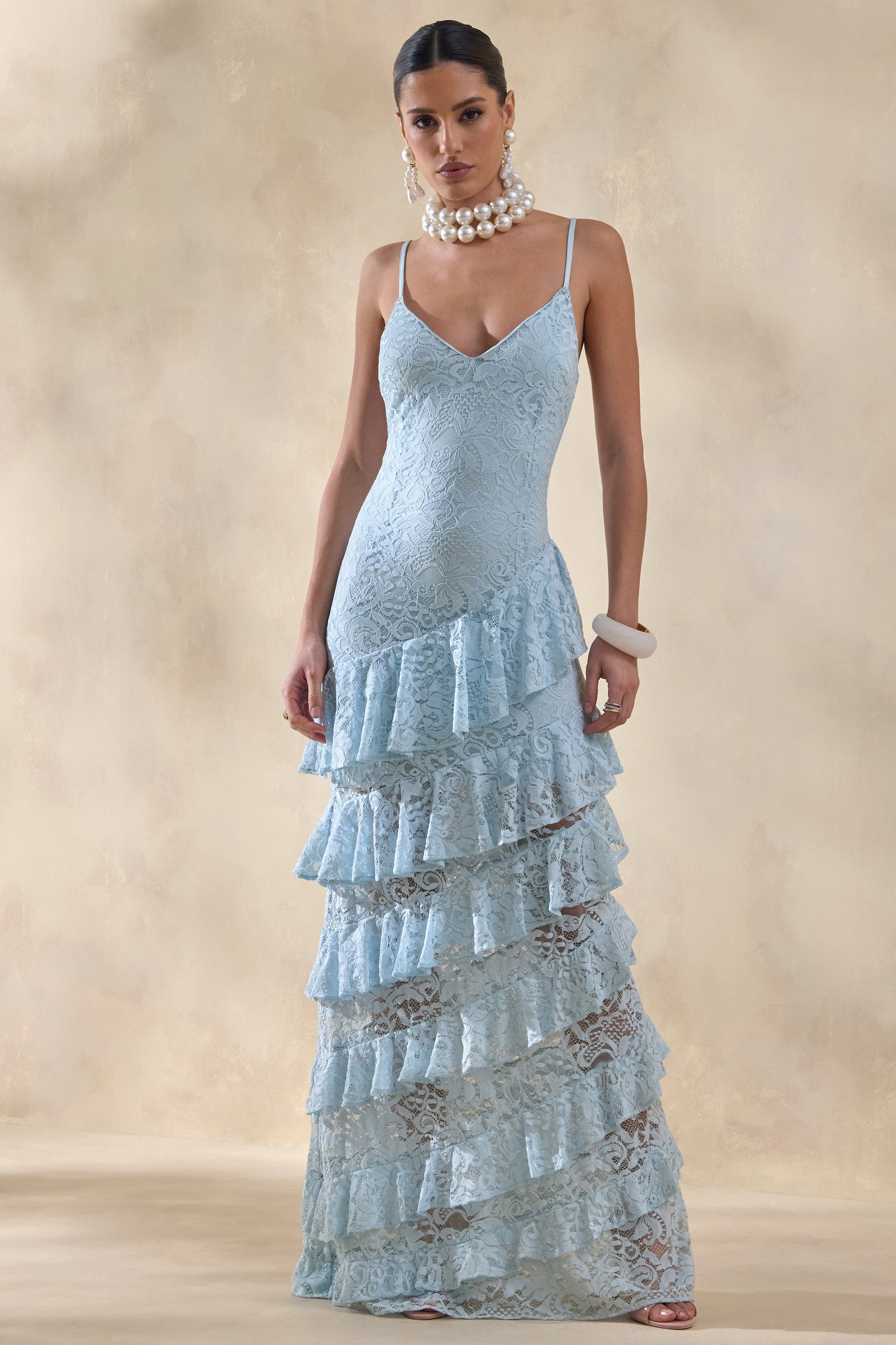 ECM_HR_CL137236016 - Avelisse | Blue Lace Plunge-Neck Maxi Dress With Ruffled Detailing 3.jpg