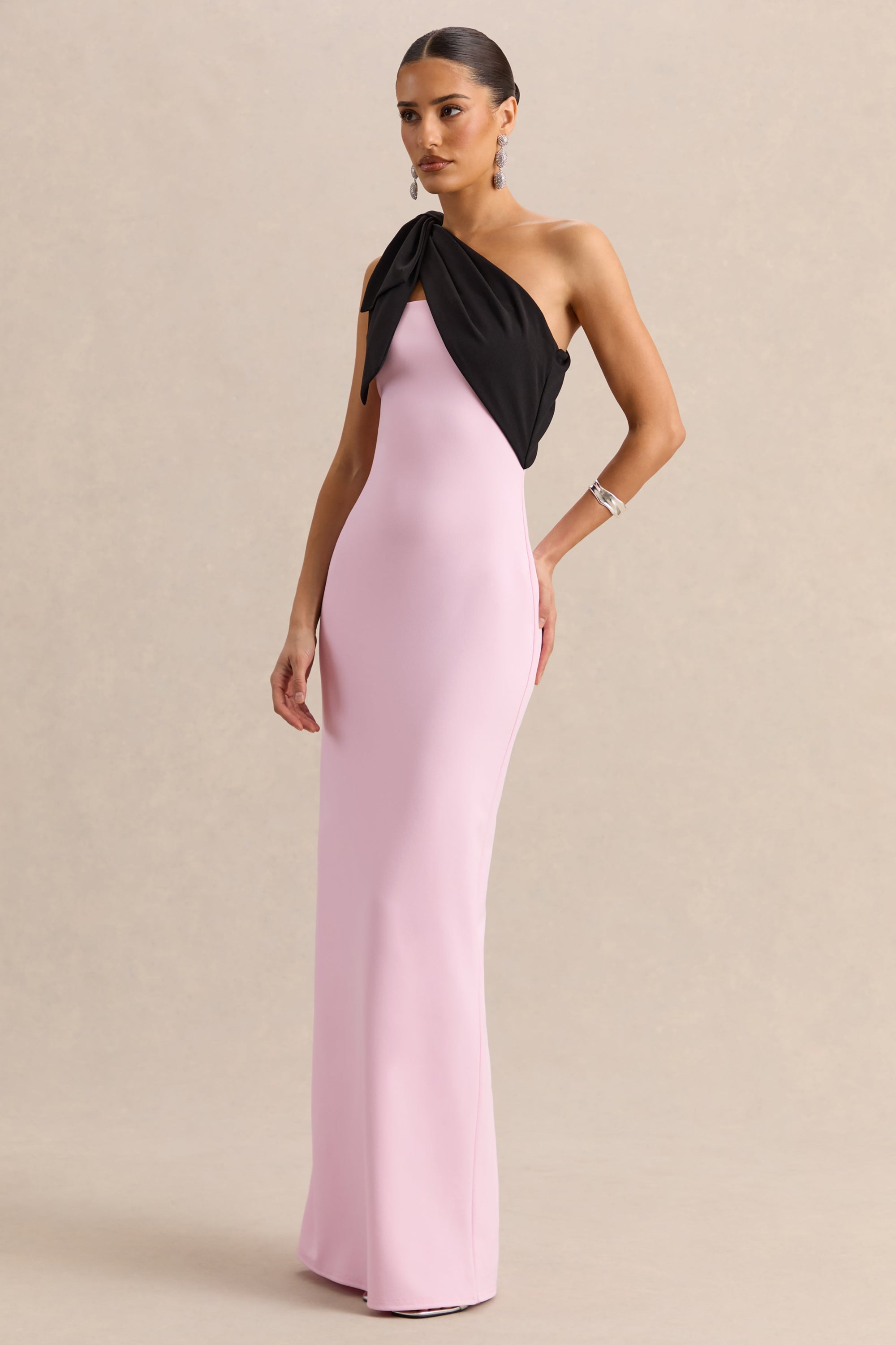 ECM_HR_CL137274084---Adara---Pink-&-Black-Asymmetric-Neck-Maxi-Dress-With-Bow-Detail---13.jpg