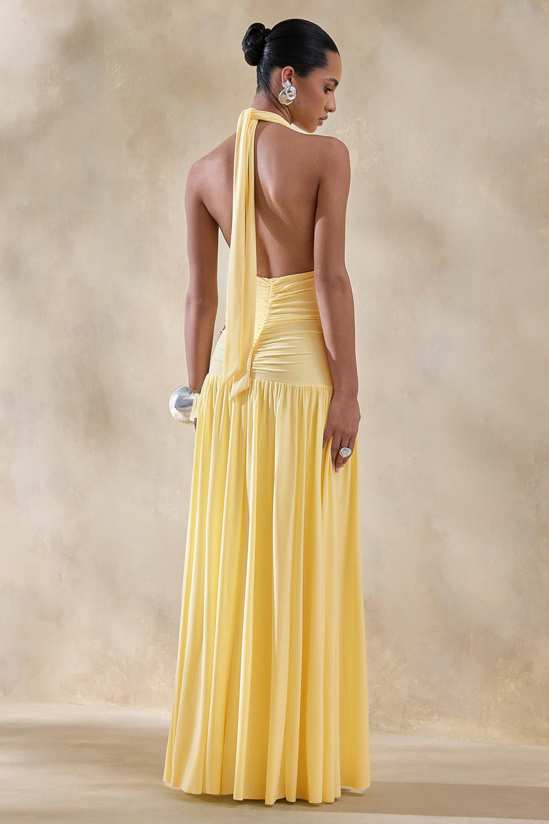 CL13728012106_ECM_HR_CL137280121_-_Bettina_Lemon_Plunge-Neck_Maxi_Dress_With_Gathered-Detailing_08