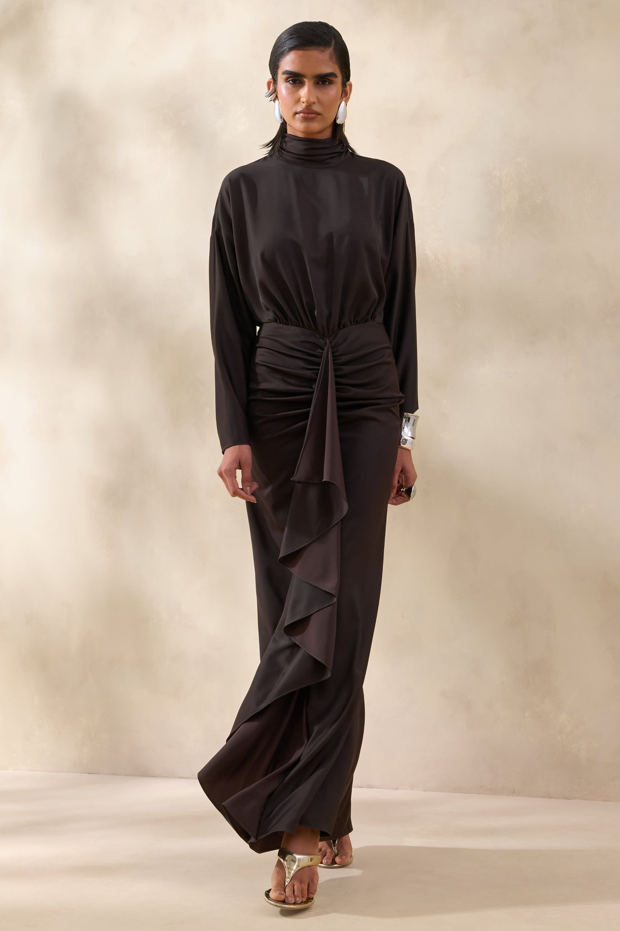 ECM_HR_CL137287022----Perla-_-Dark-Brown-High-Neck-Maxi-Dress-With-Gathered-Detailing-2.jpg