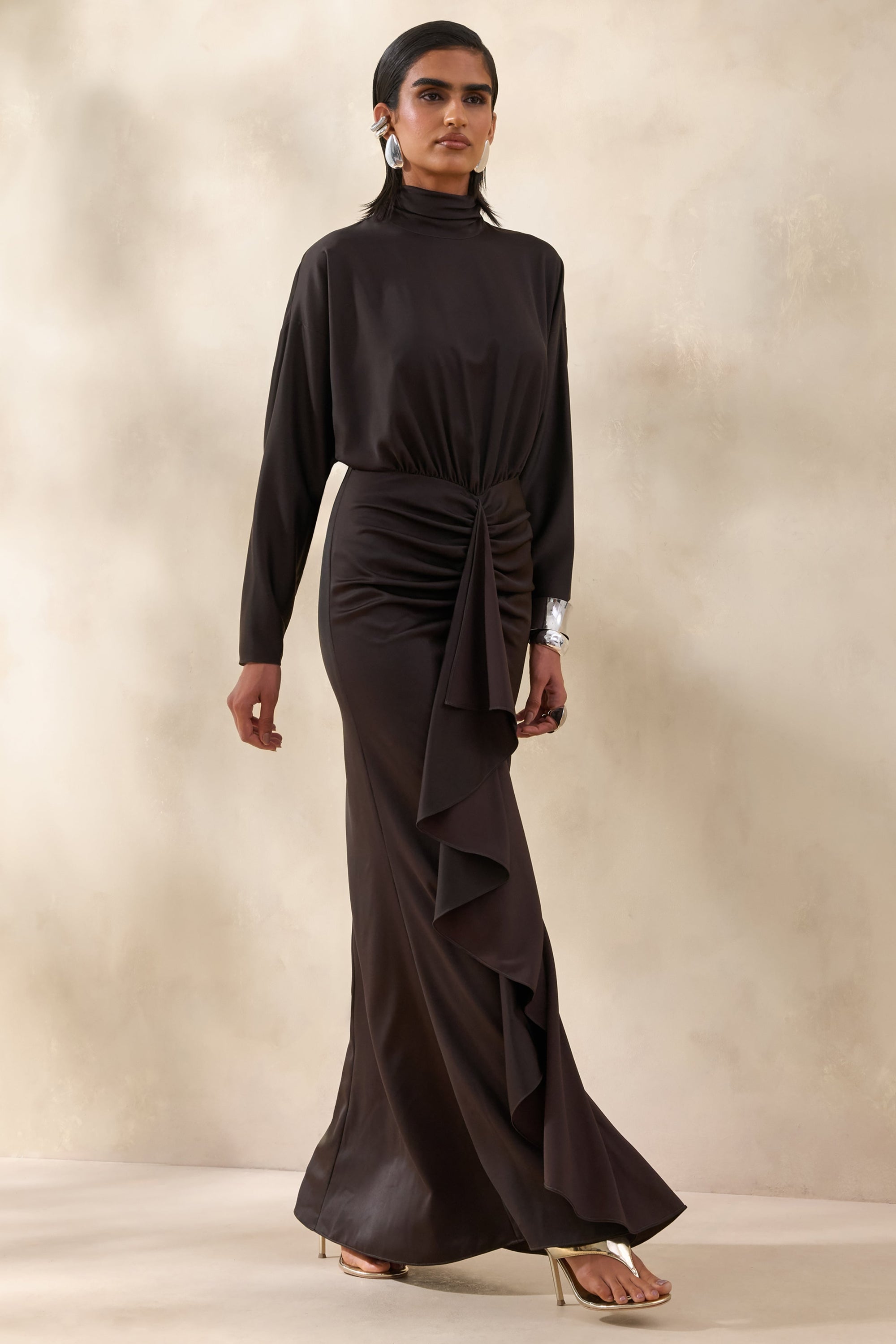 ECM_HR_CL137287022----Perla-_-Dark-Brown-High-Neck-Maxi-Dress-With-Gathered-Detailing-3.jpg