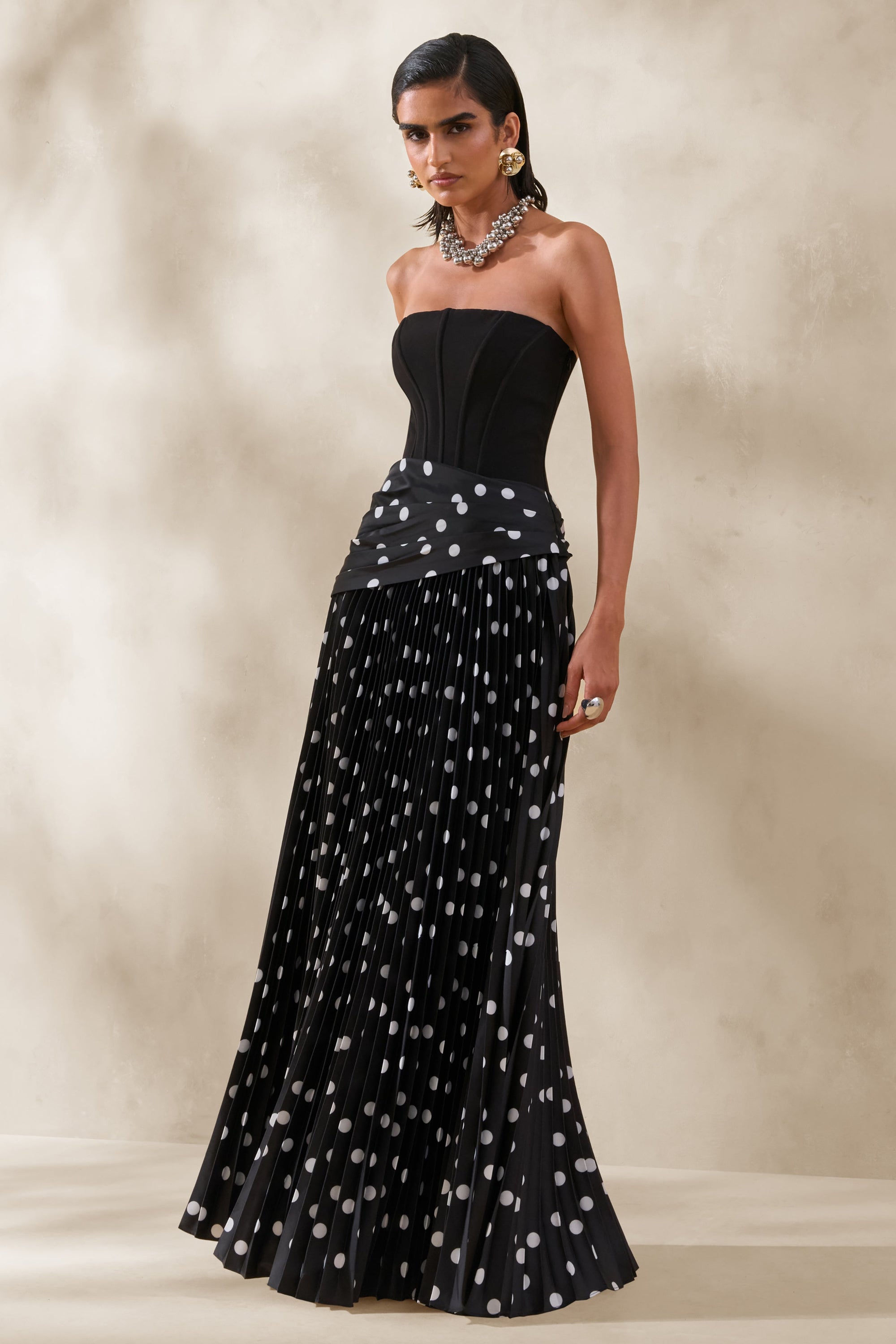 ECM_HR_CL137297001---Valerisse-_-Black-And-White-Polka-Dot-Bandeau-Maxi-Dress-1.jpg