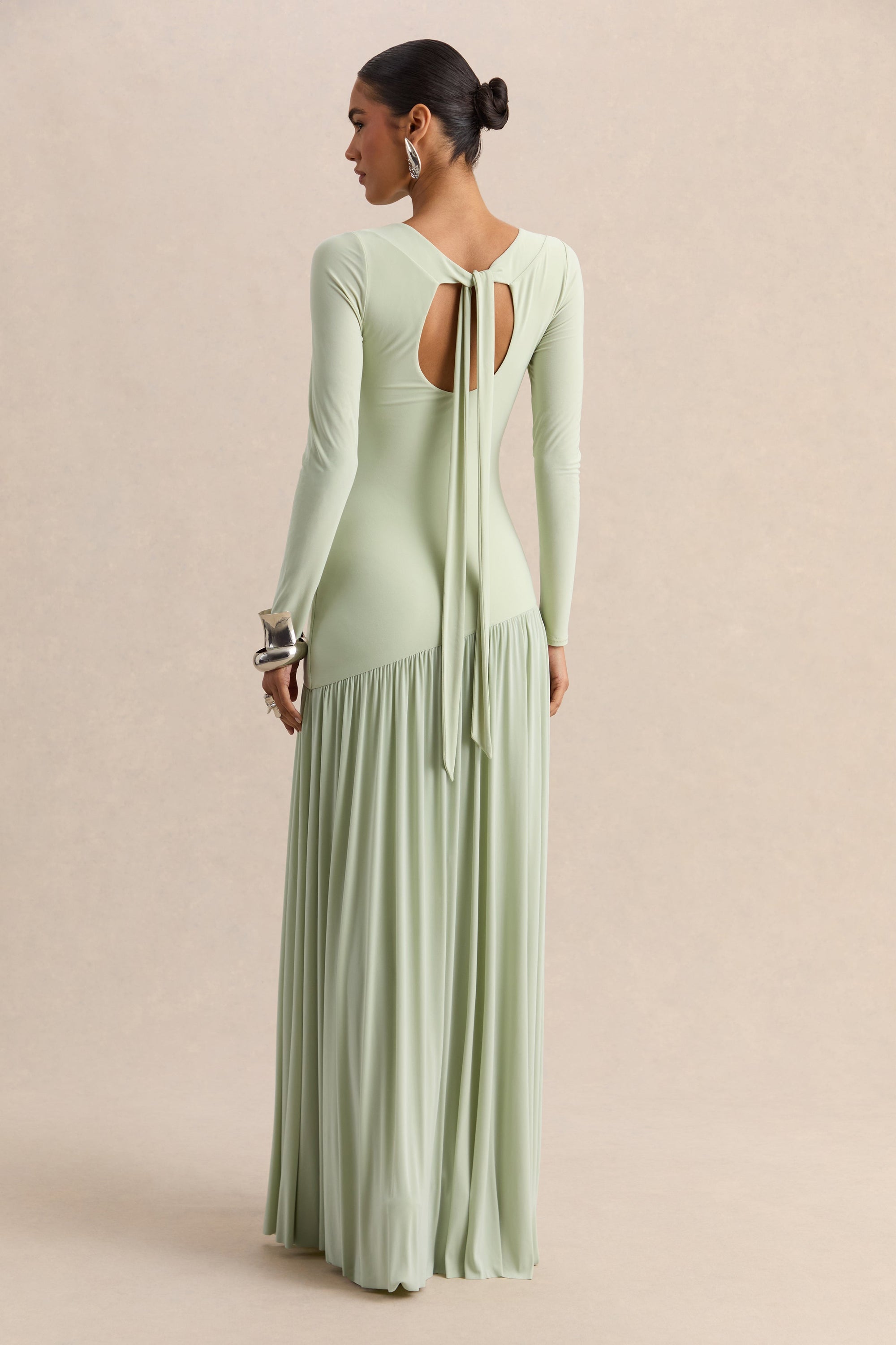 ECM_HR_CL137312032 - Jasira _ Mint Crew-Neck Maxi Dress With Asymmetric Drop-Waist 05.jpg