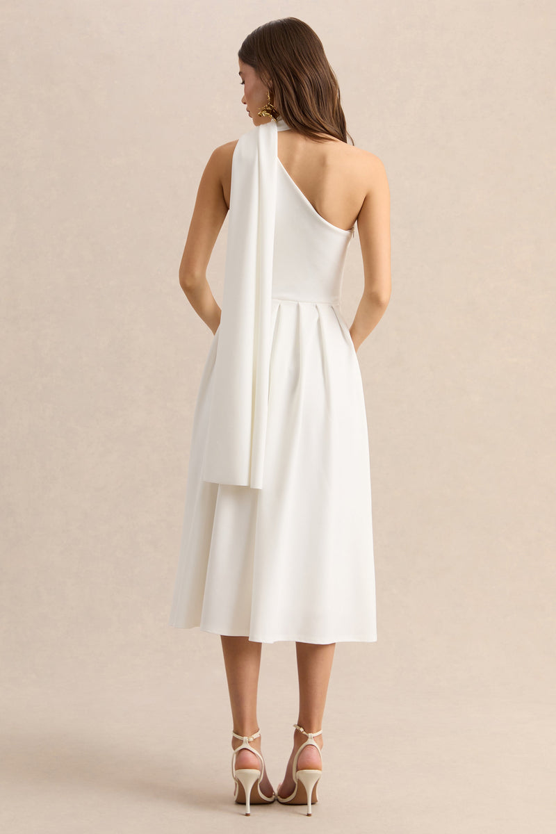 ECM_HR-CL137354110 - Odette - White Asymmetric-Neck Midi Dress With Scarf 06 (1).jpg