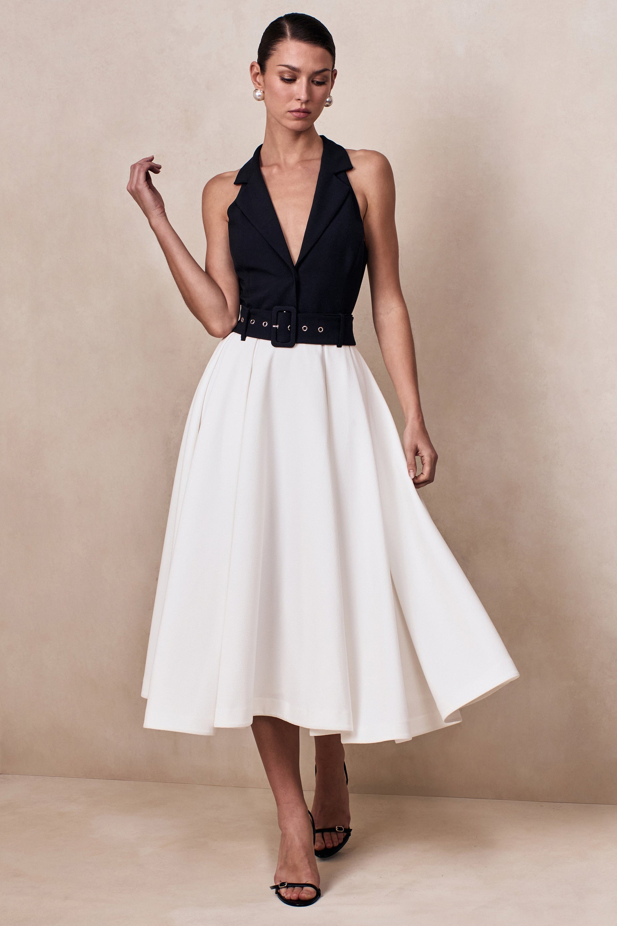 CL13747600106_ECM_CL137476001_-_Alessa___Black_White_Plunge-Neck_Tailored_Midi_Dress_04