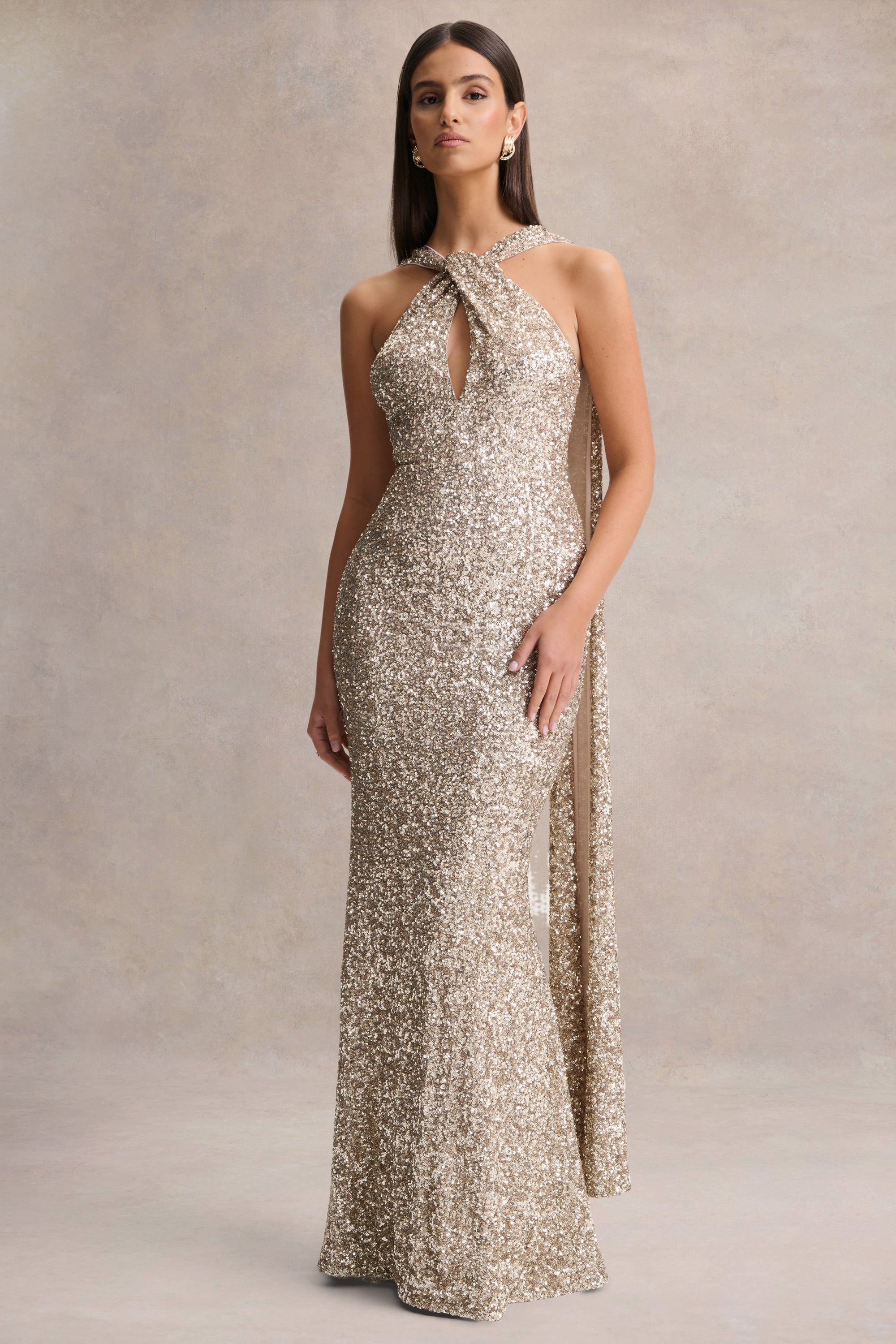 HR_CL137512050 - Renelle - Gold Sequin Halter-Neck Maxi Dress 0.jpg