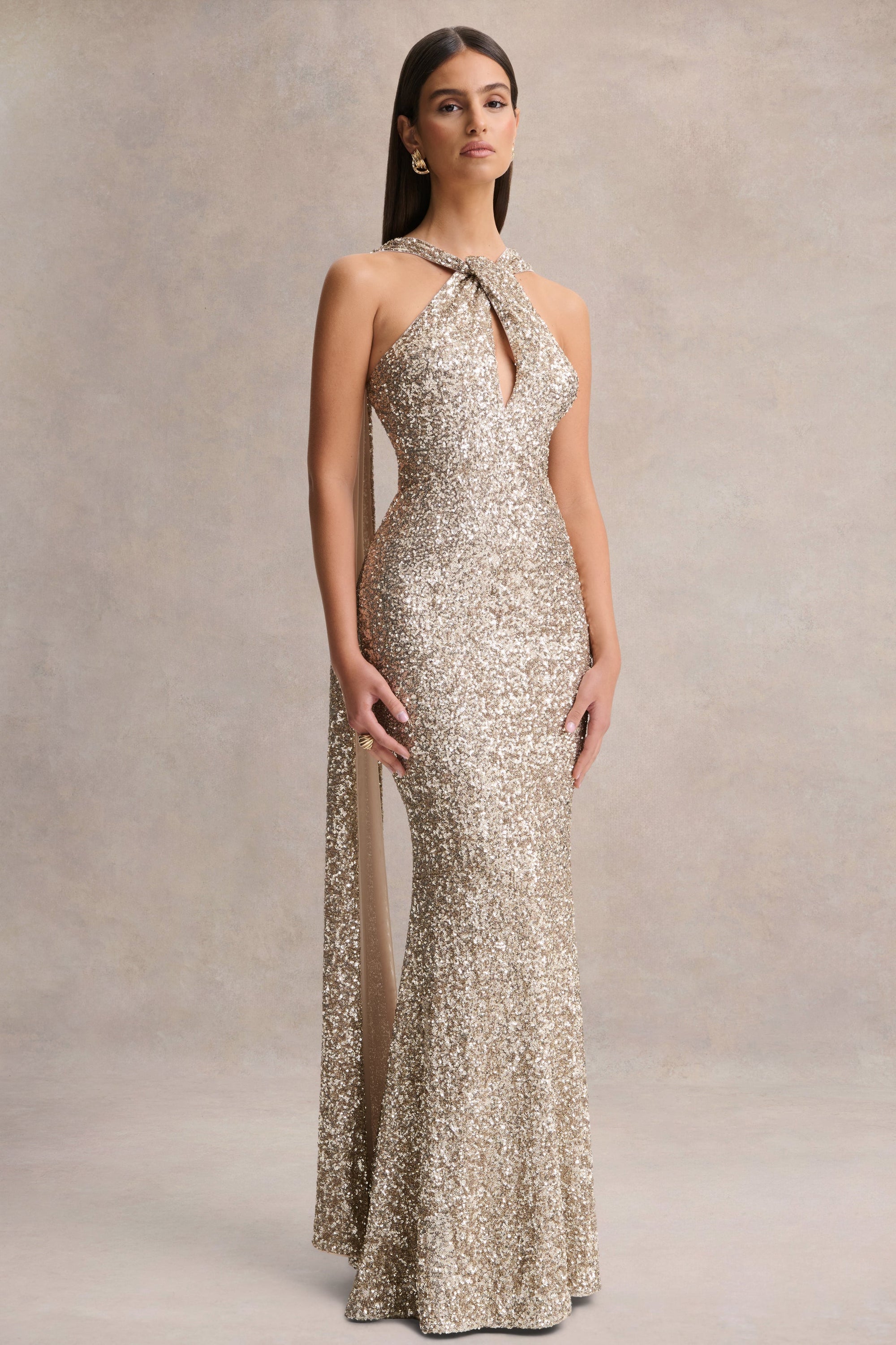 HR_CL137512050 - Renelle - Gold Sequin Halter-Neck Maxi Dress 1.jpg
