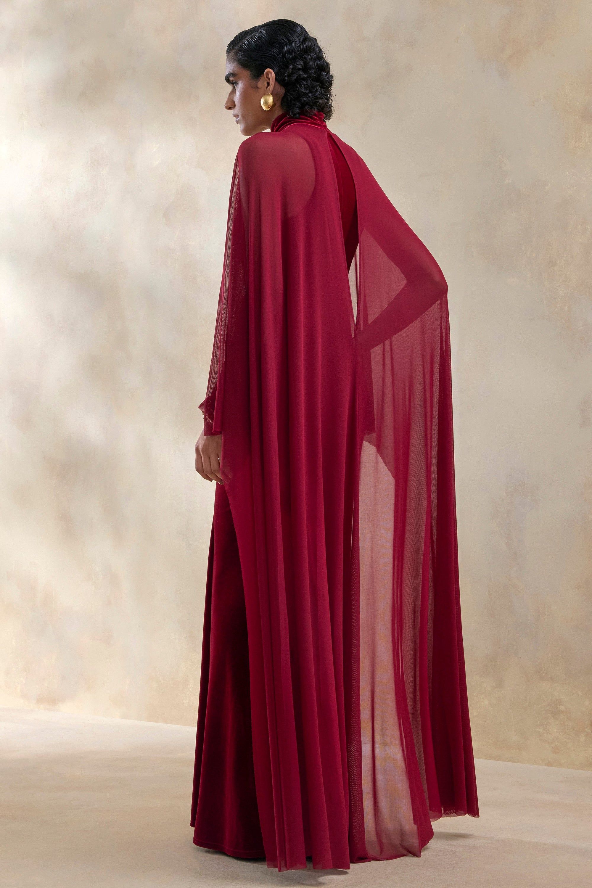 ECM_HR_CL137538102 - Adoring | Burgundy Velvet High-Neck Maxi Dress 3.jpg