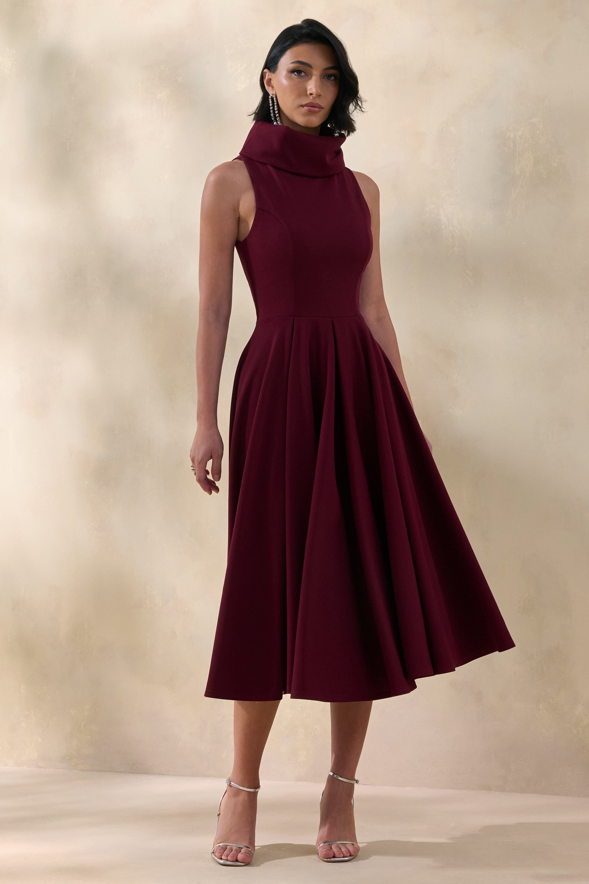ECM_HR_CL137605102 - Exclusivity _ Burgundy High-Neck Midi Dress 1.jpg