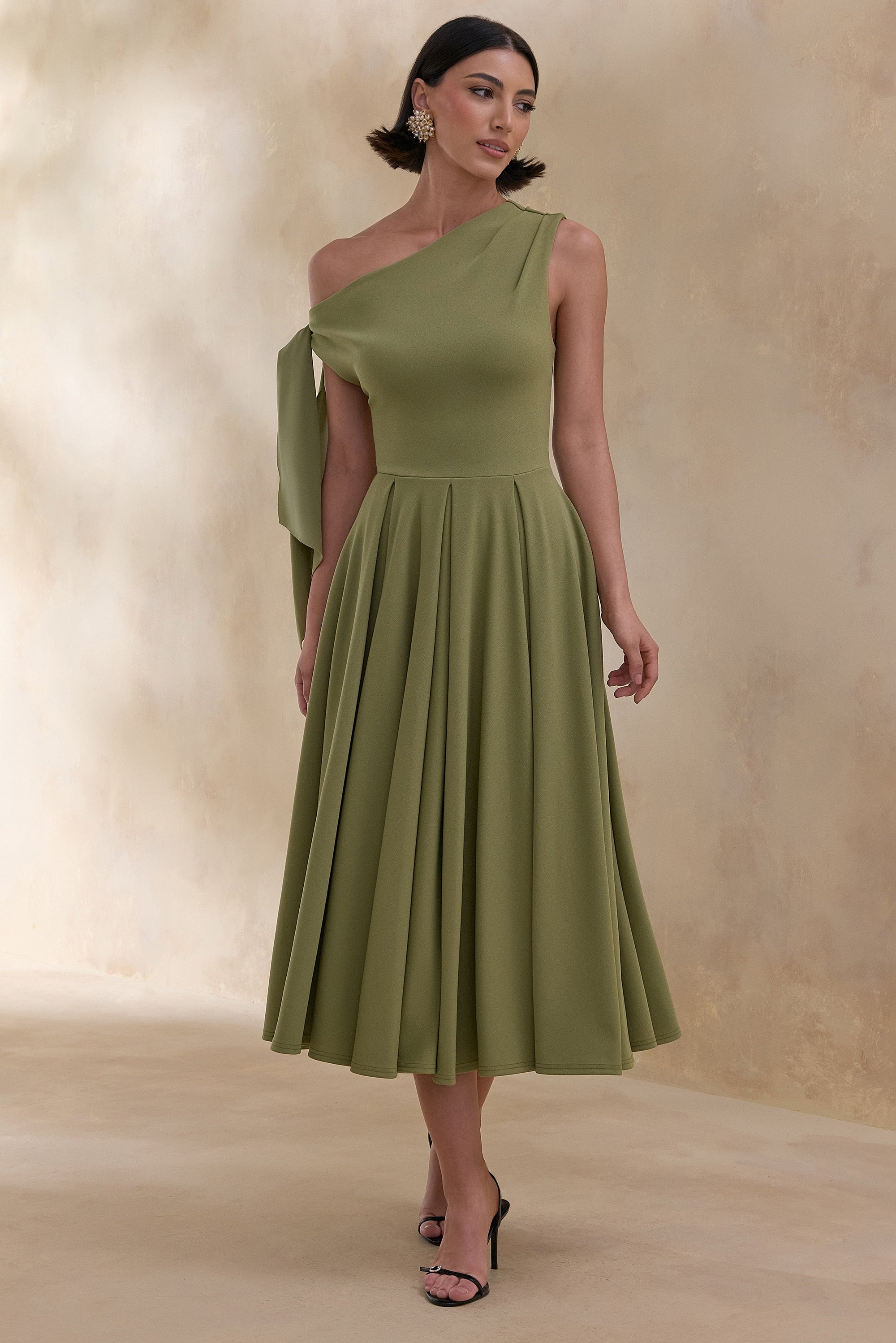 ECM_HR_CL137614031 Daring _ Olive Asymmetric-Neck Midi Dress With Knot-Detail1 (1).jpg