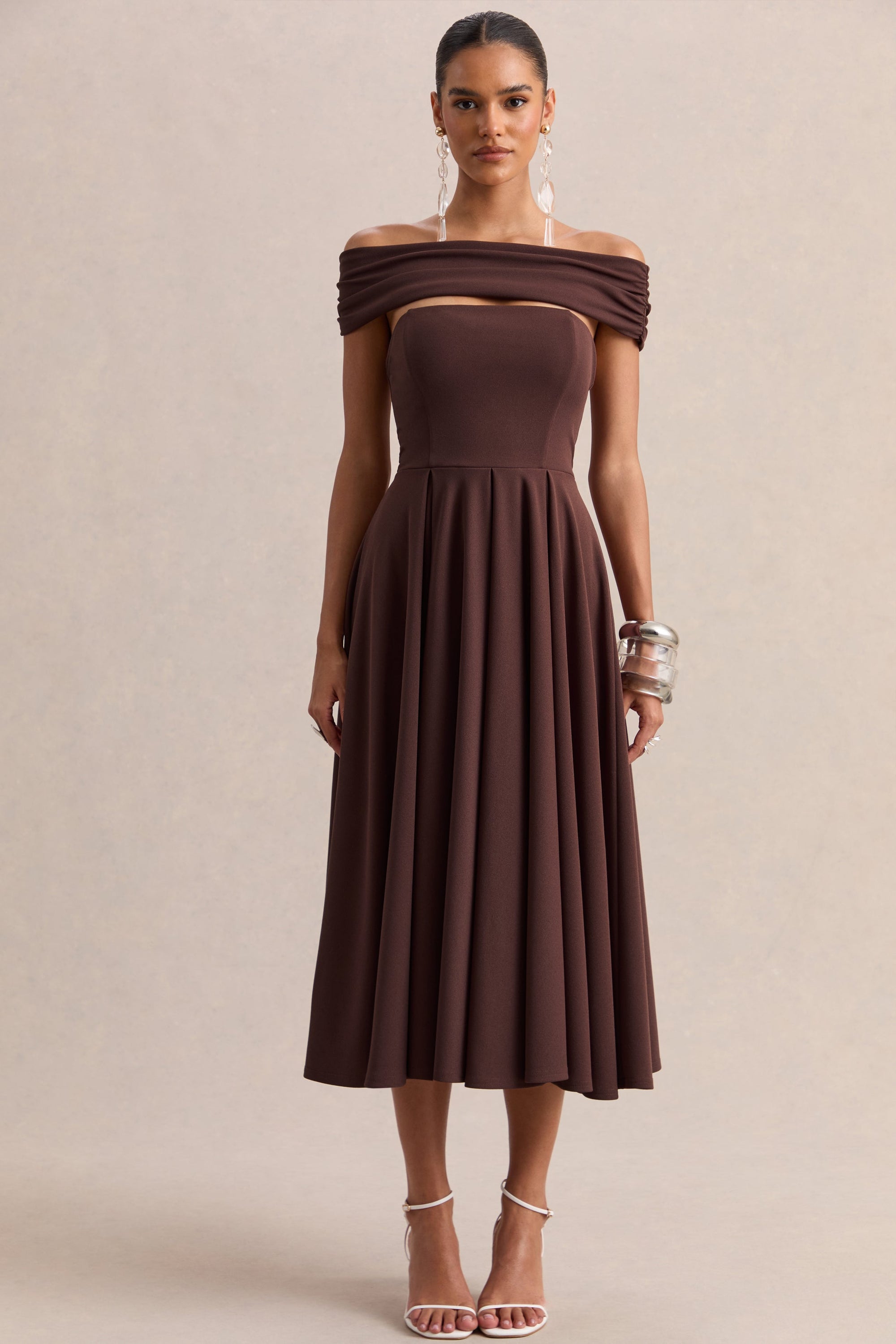 ECM_HR_CL137615022 - Mavina _ Brown Bardot-Neck Midi Dress 02.jpg