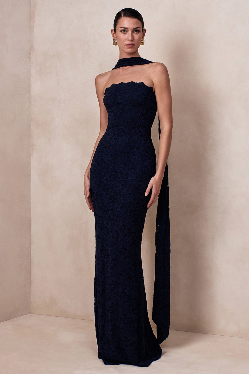 CL13762801006_ECM_CL137628010_-_Massima___Navy_Lace_Bandeau_Maxi_Dress_With_Scarf-Detail_01