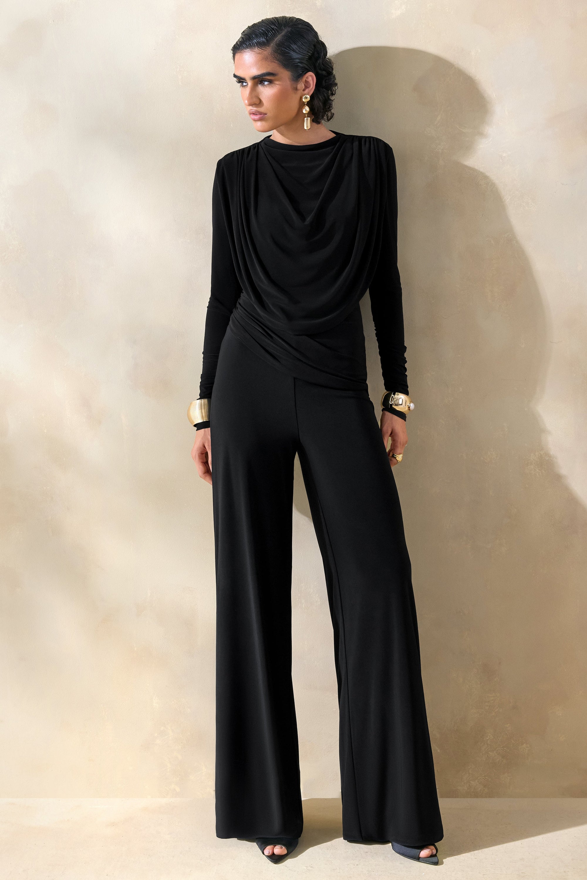 ECM_HR_CL137663001 - Raniella _ Black High-Neck Top With Gathered And Draped-Detailing + ECM_HR_CL137686001 - Safirra _ Black Wide-Leg Trouser 3.jpg