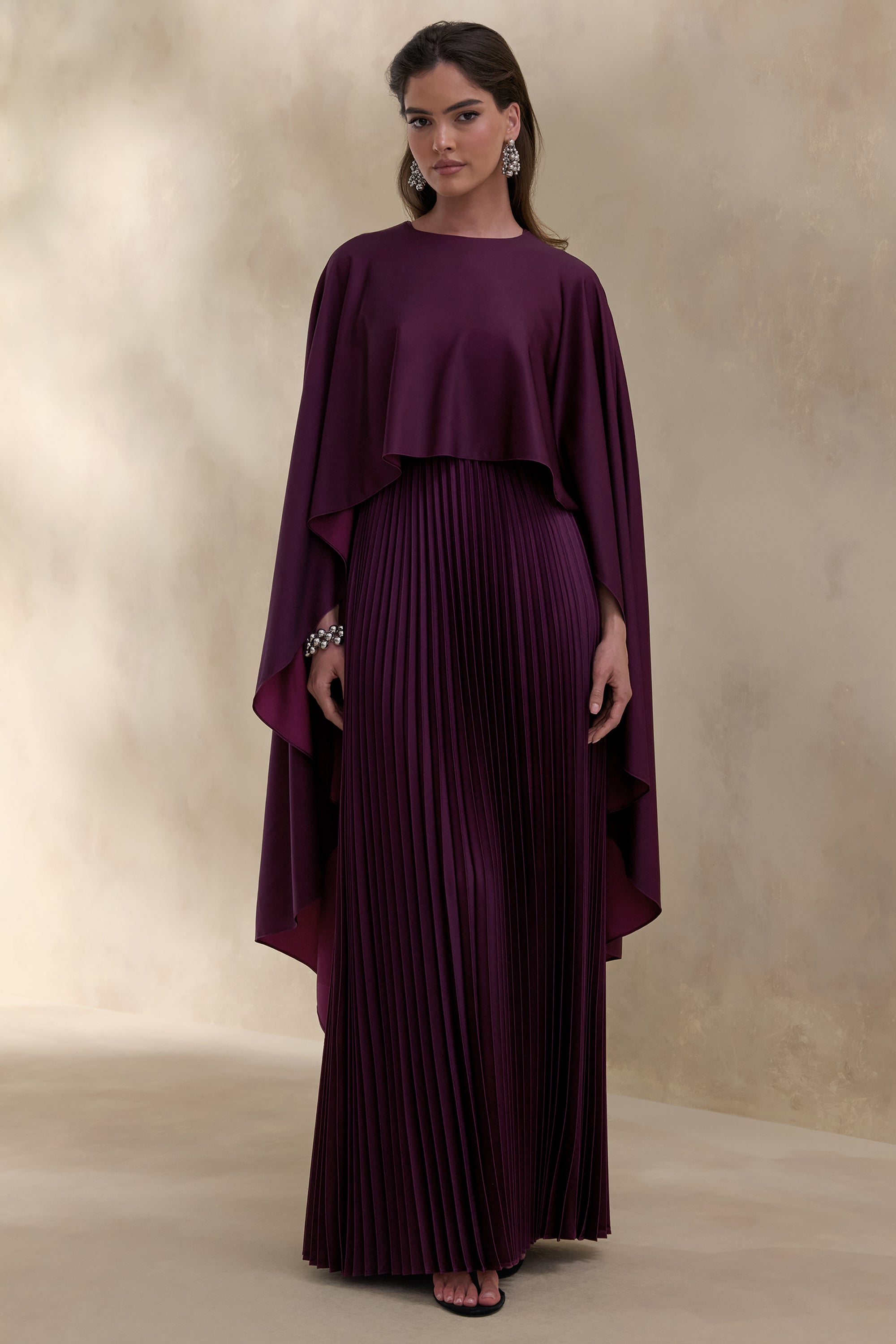ECM_HR_CL137664090---Loradia-_-Dark-Plum-Satin-Round-Neck-Maxi-Dress-With-Cape-Sleeves-And-Pleated-Skirt-4.jpg